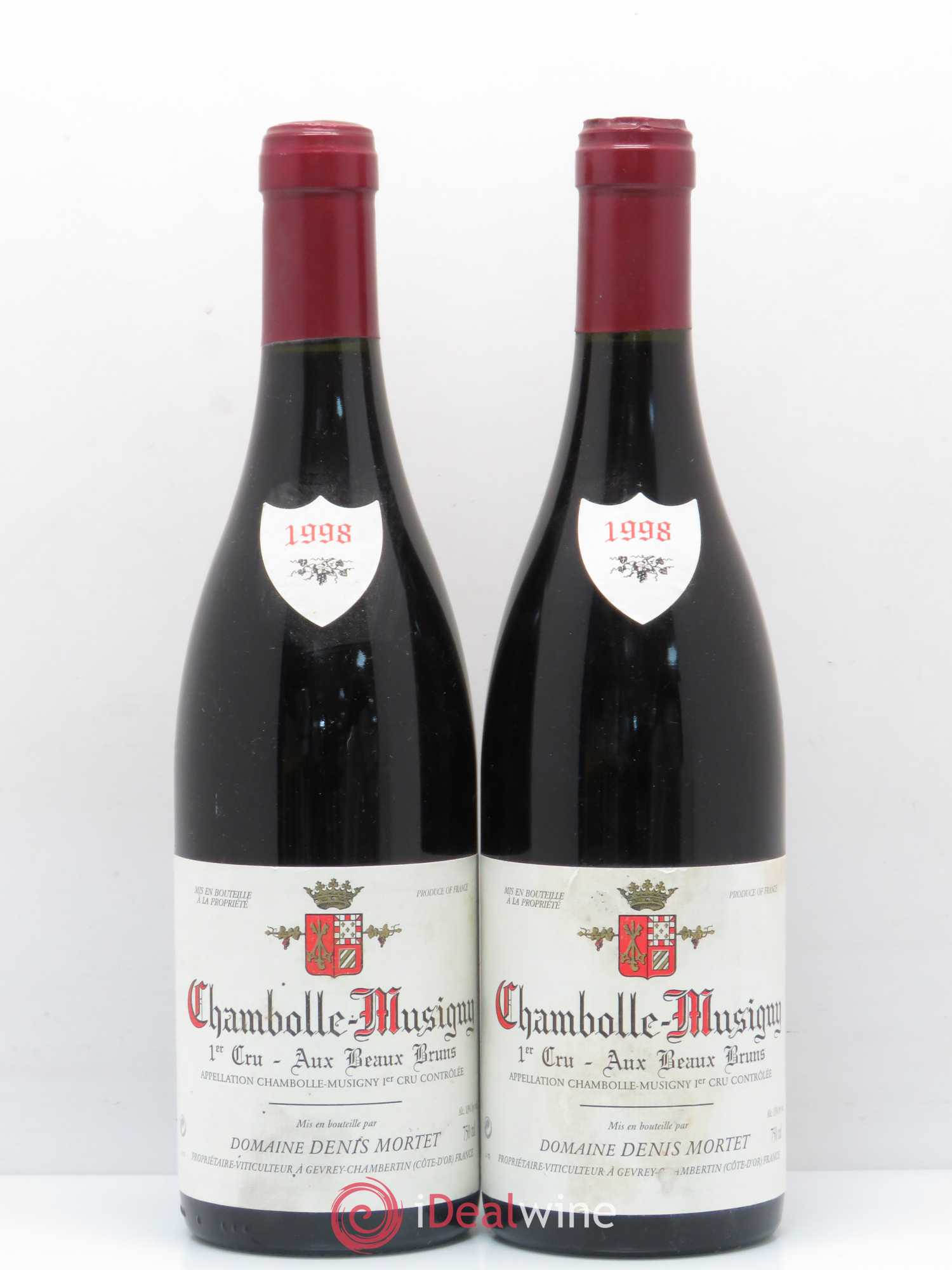 Chambolle-Musigny 1er Cru Aux Beaux Bruns Denis Mortet (Domaine) 1998 - Lot de 2 bouteilles - 0