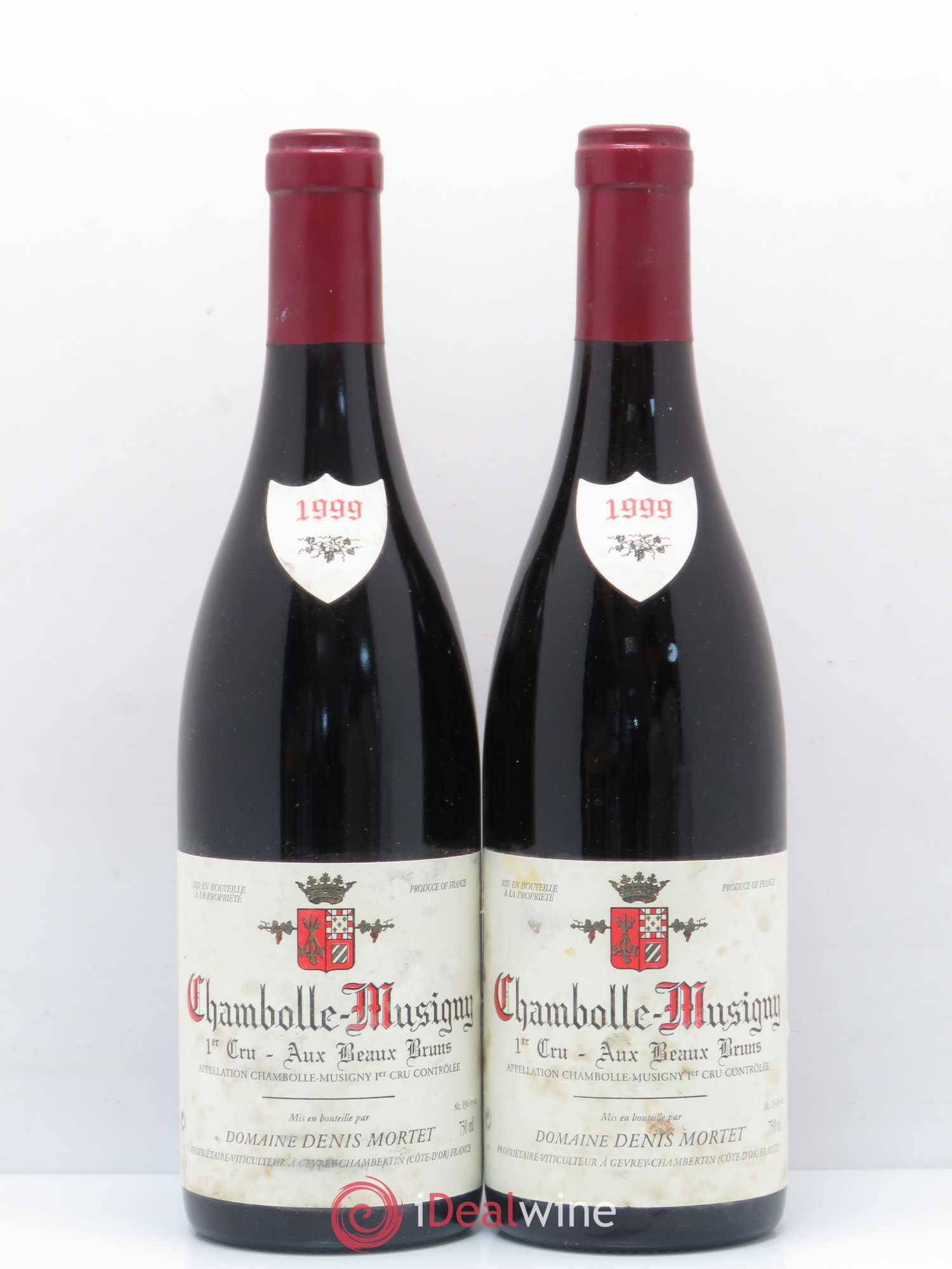 Chambolle-Musigny 1er Cru Aux Beaux Bruns Denis Mortet (Domaine) 1999 - Lot de 2 bouteilles - 0