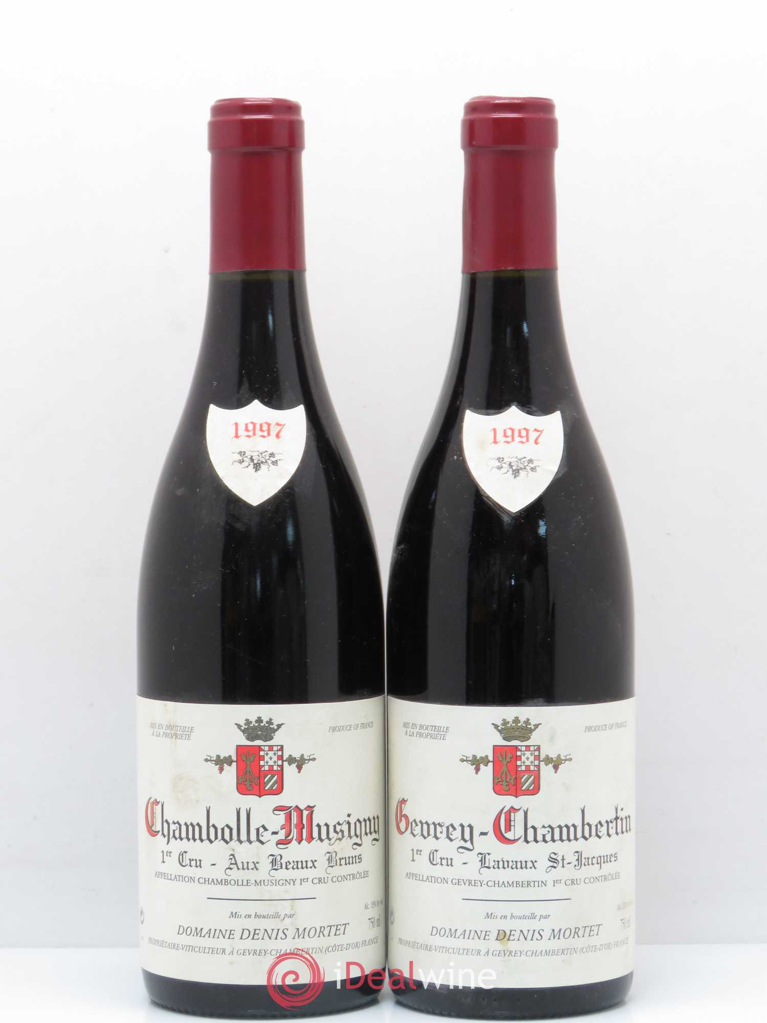 Chambolle-Musigny 1er Cru Aux Beaux Bruns Denis Mortet (Domaine) 1997 - Lot de 2 bouteilles - 0