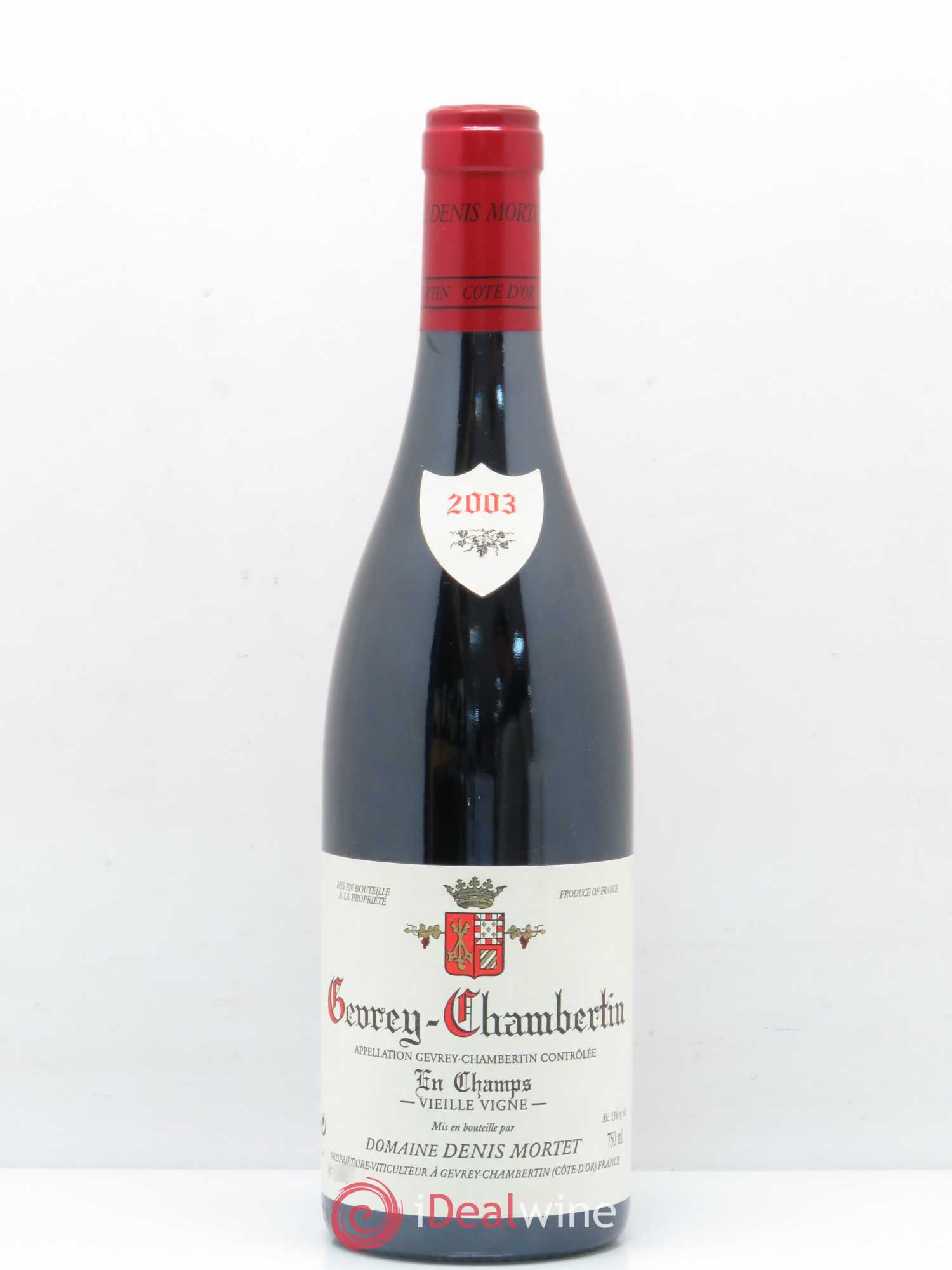Gevrey-Chambertin En Champs Vieille Vigne Denis Mortet (Domaine) Vieilles Vignes 2003 - Lot de 1 bouteille - 0