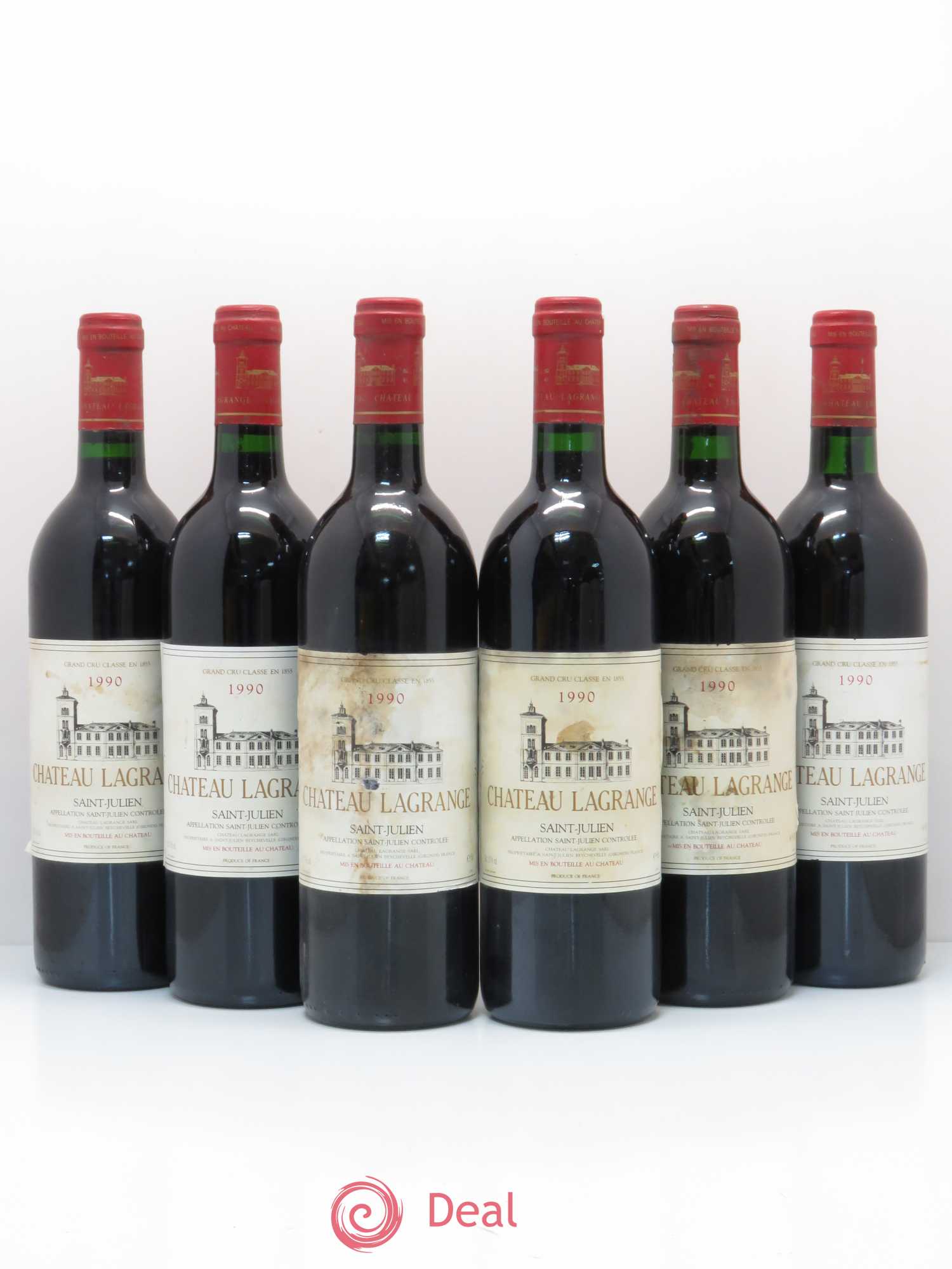 Château Lagrange 3ème Grand Cru Classé 1990 - Lot de 6 bouteilles - 0