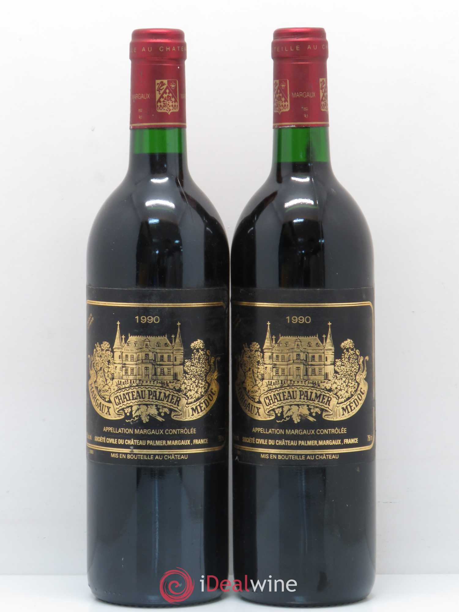 Château Palmer 3ème Grand Cru Classé 1990 - Lot de 2 bouteilles - 0