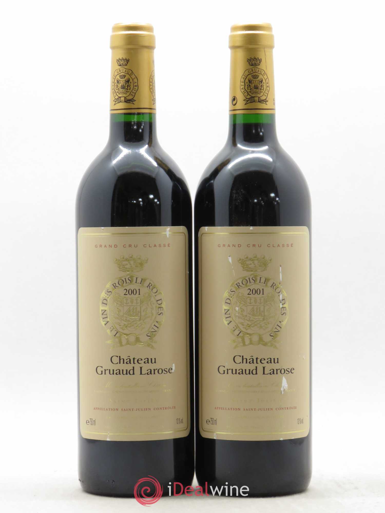 Château Gruaud Larose 2ème Grand Cru Classé 2001 - Lot de 2 bouteilles - 0