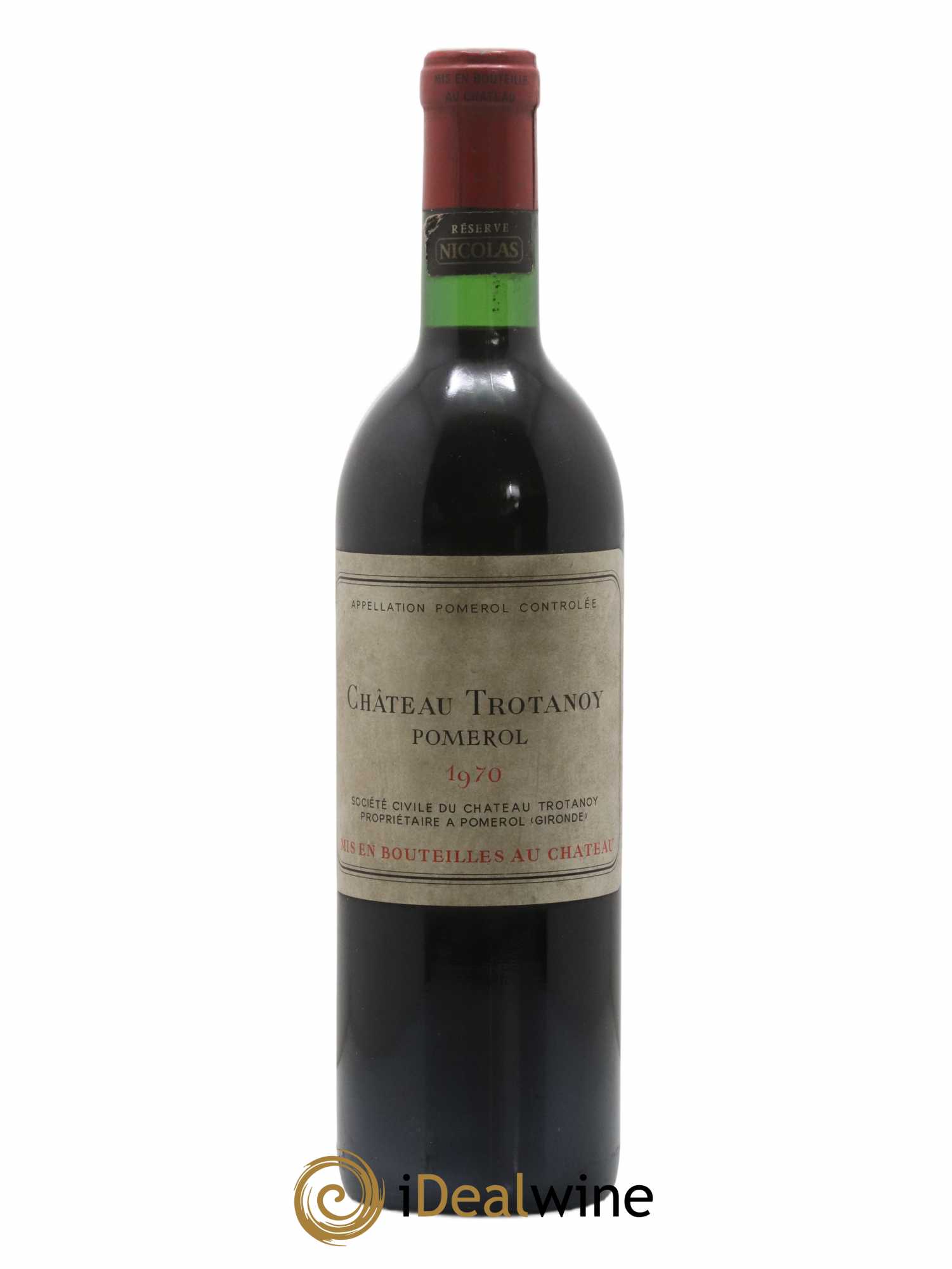 Château Trotanoy 1970 - Lot de 1 bouteille - 0