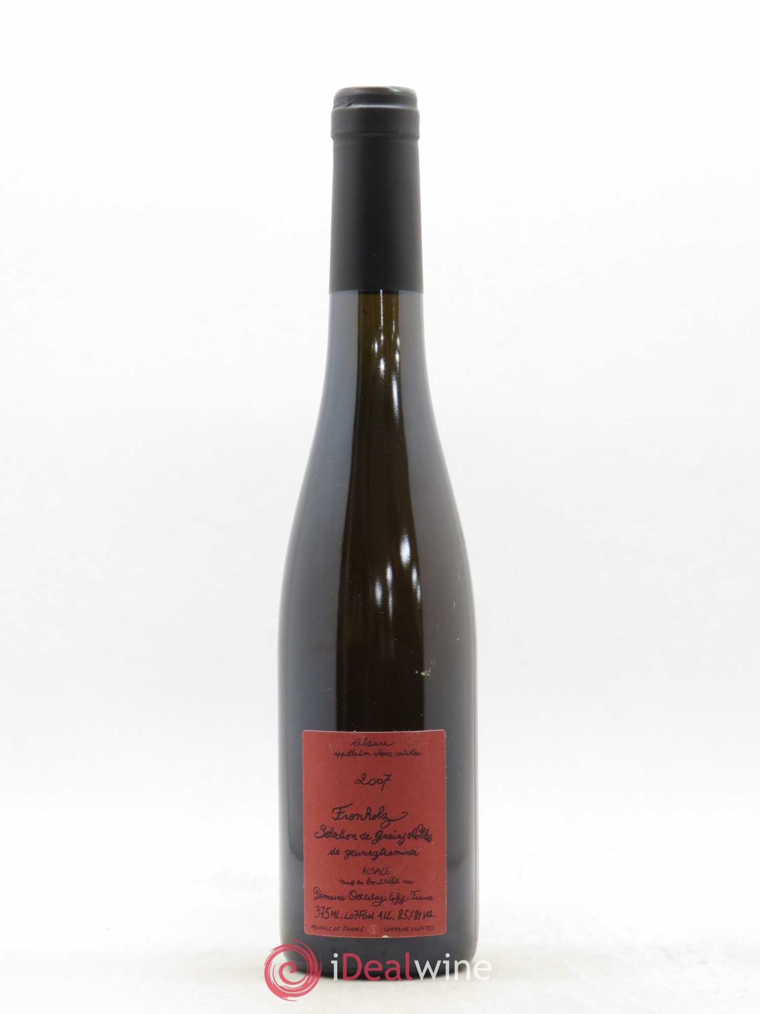 Alsace Gewurztraminer Sélection de Grains Nobles Ostertag (Domaine) Fronholz 2007 - Lotto di 1 mezza bottiglia - 0