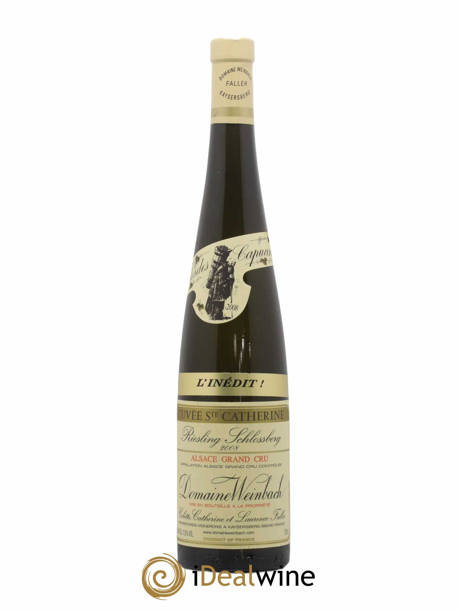 Alsace Riesling Grand Cru Schlossberg Cuvée Sainte Catherine l'Inédit Weinbach (Domaine) 2008 - Lot de 1 bouteille - 0