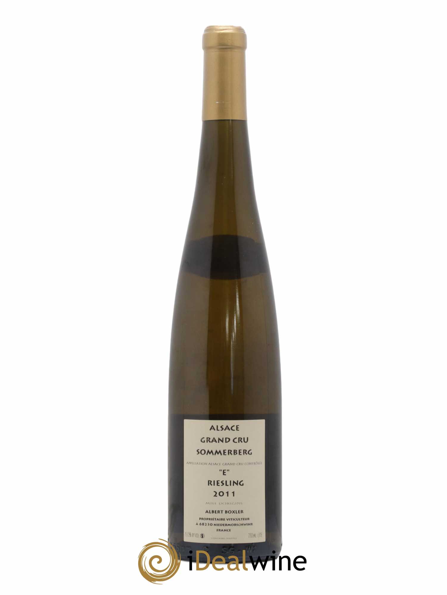 Riesling Grand cru Sommerberg E Domaine Albert Boxler 2011 - Lot de 1 bouteille - 1