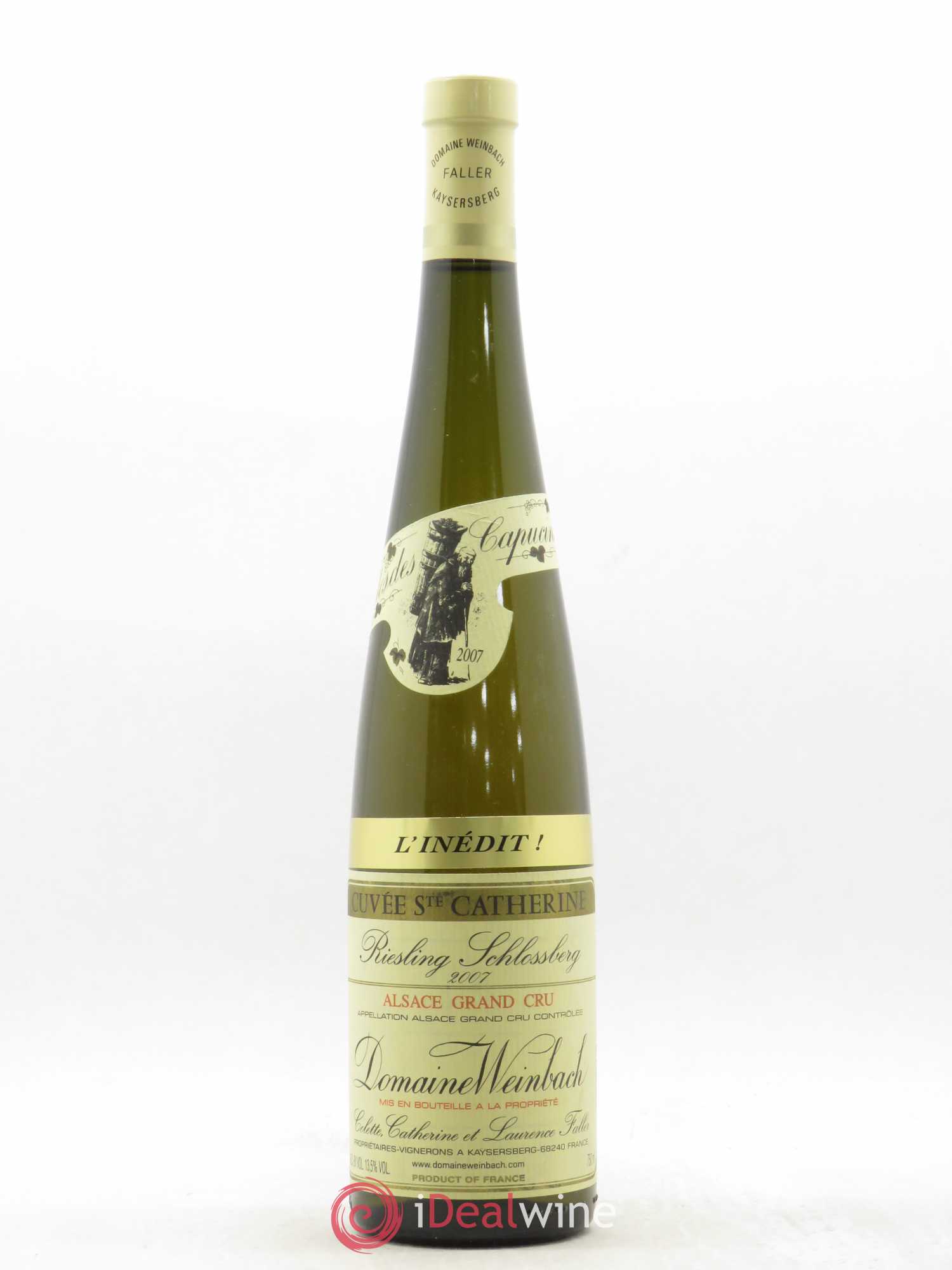 Alsace Riesling Grand Cru Schlossberg Cuvée Sainte Catherine l'Inédit Weinbach (Domaine) 2007 - Lot de 1 bouteille - 0
