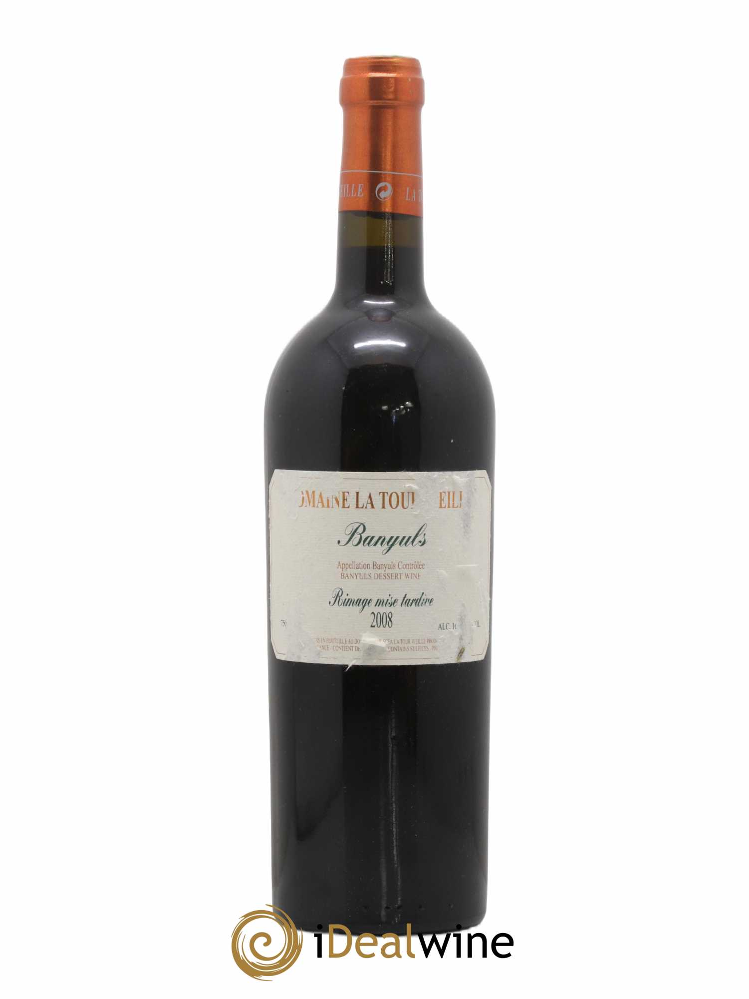Banyuls Rimage Mise Tardive Domaine De La Tour Vieille 2008 - Lot de 1 bouteille - 0