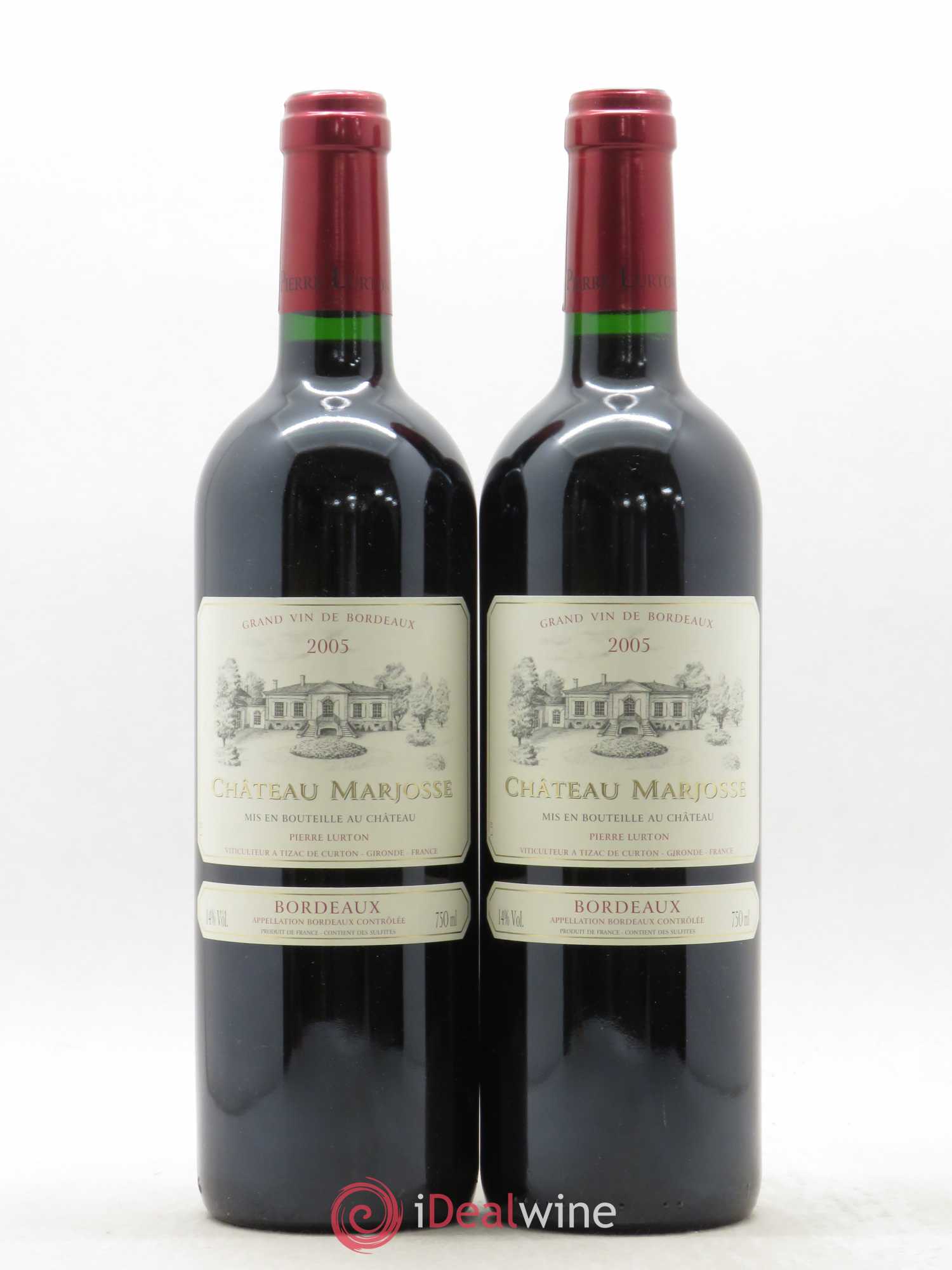Château Marjosse 2005 - Lot de 2 bouteilles - 0