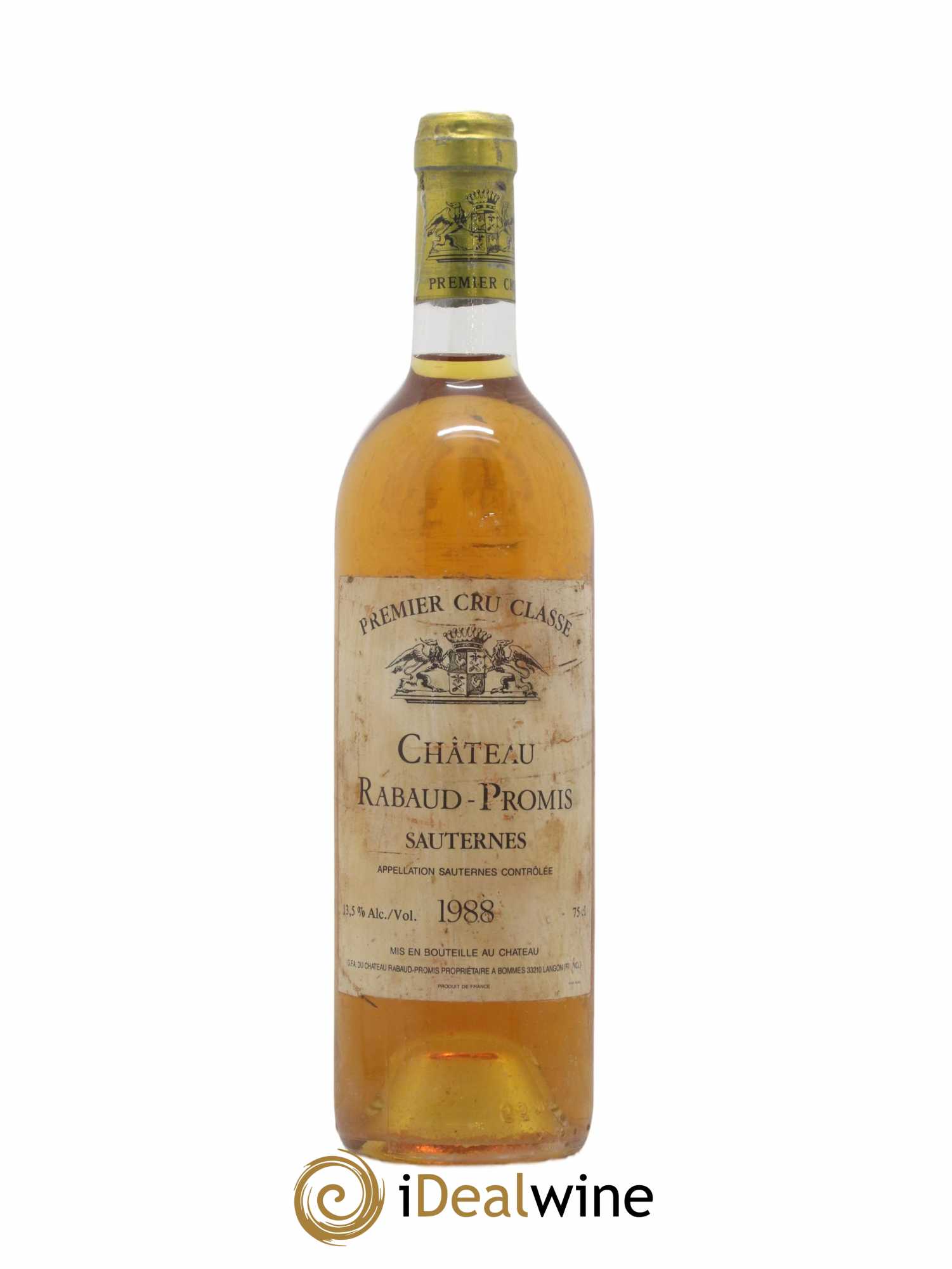 Château Rabaud Promis 1er Grand Cru Classé 1988 - Posten von 1 Flasche - 0