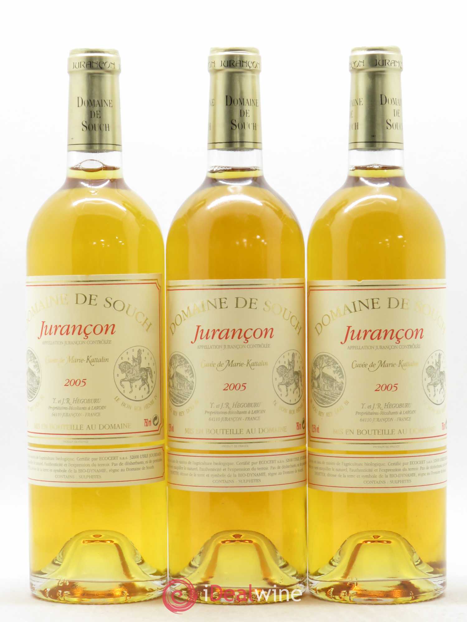 Jurançon sec Souch (Domaine de) Marie-Kattalin 2005 - Posten von 3 Flaschen - 0