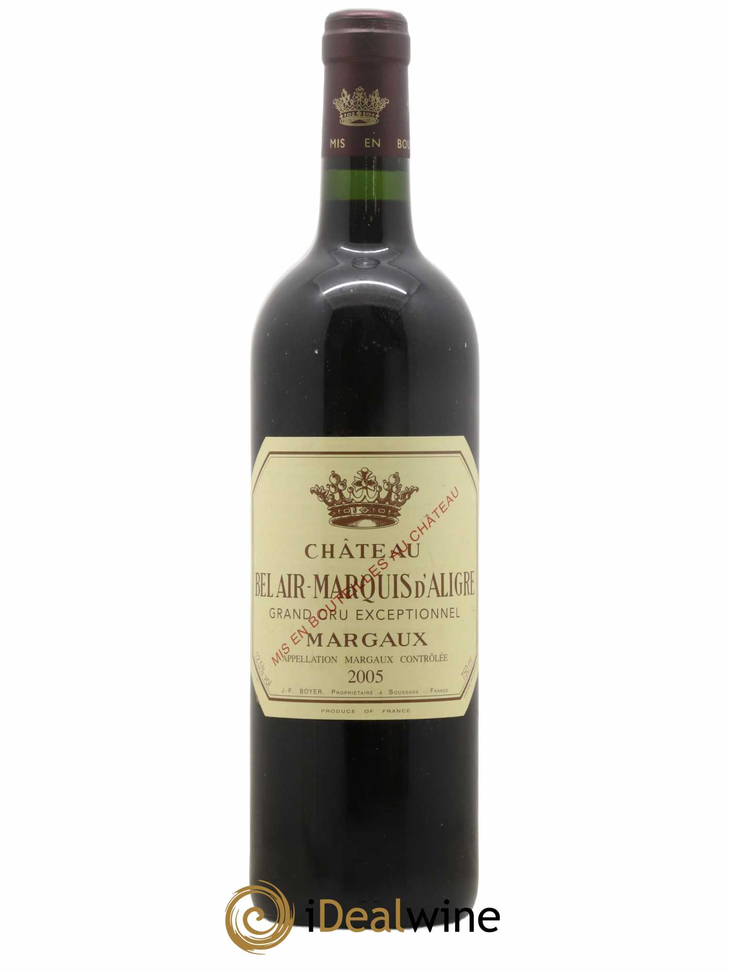 Château Bel Air Marquis d'Aligre 2005 - Lot de 1 bouteille - 0