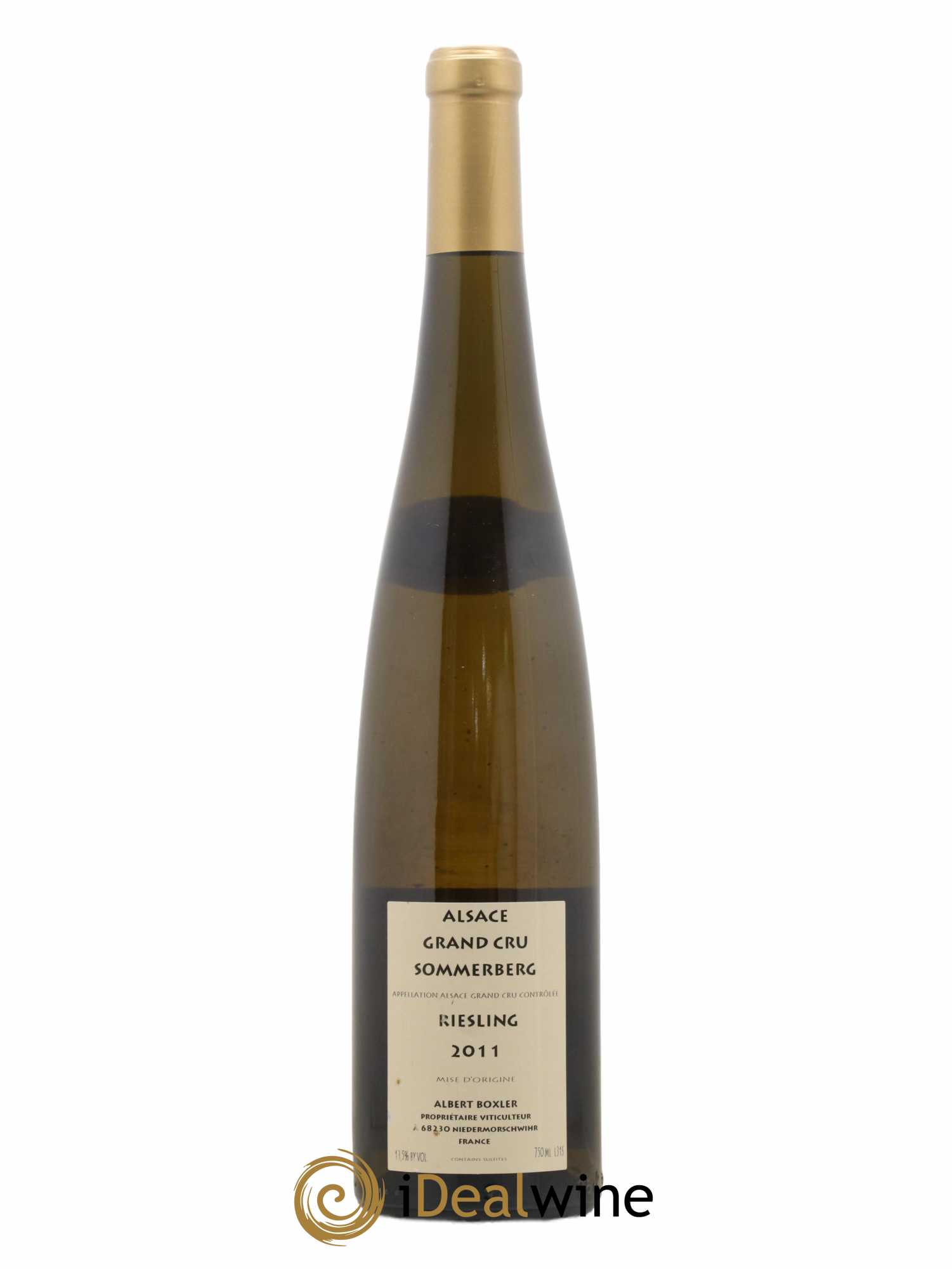 Alsace Riesling Grand Cru Sommerberg Albert Boxler 2011 - Lot de 1 bouteille - 1