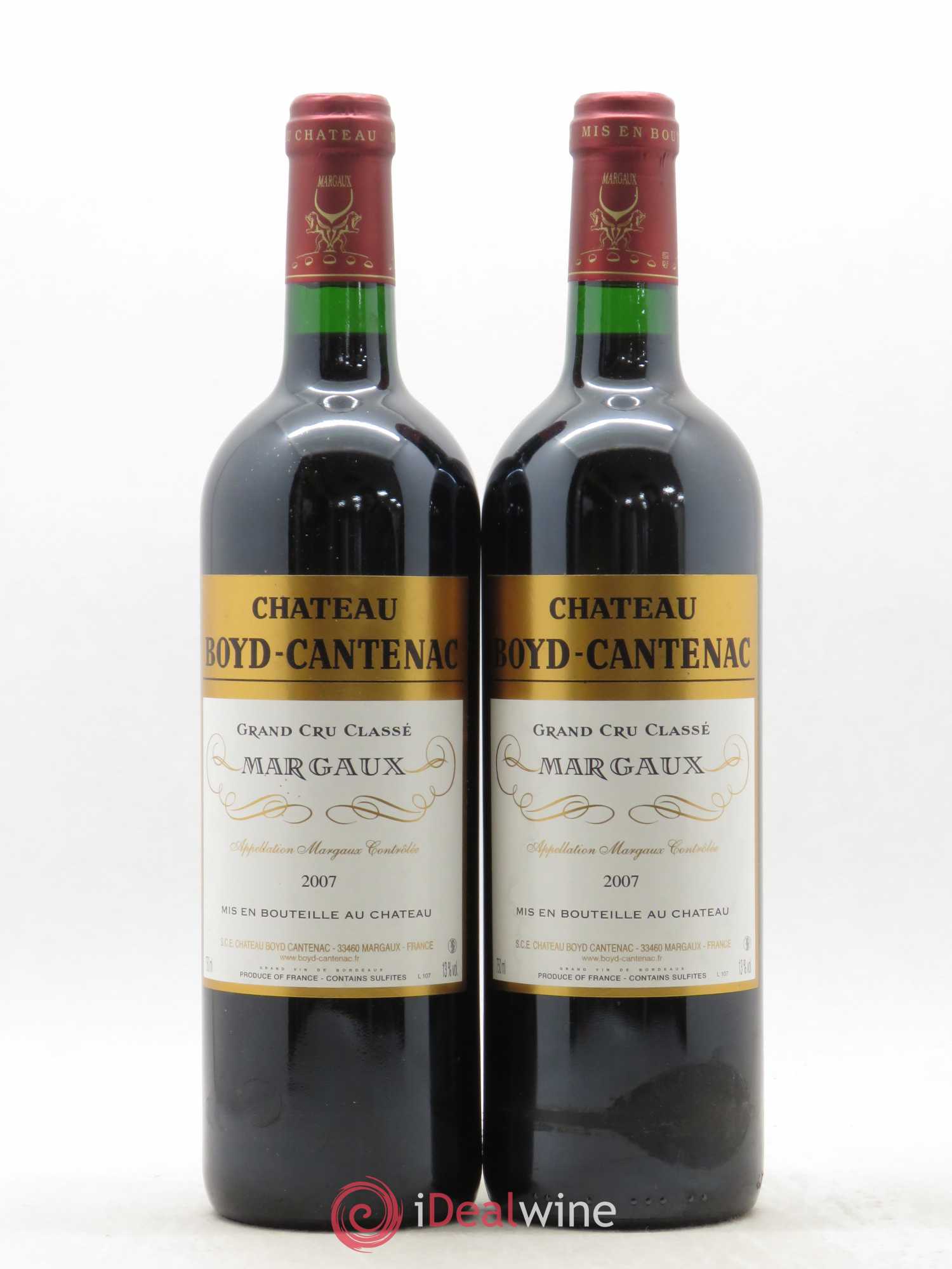 Château Boyd Cantenac 3ème Grand Cru Classé 2007 - Lot de 2 bouteilles - 0