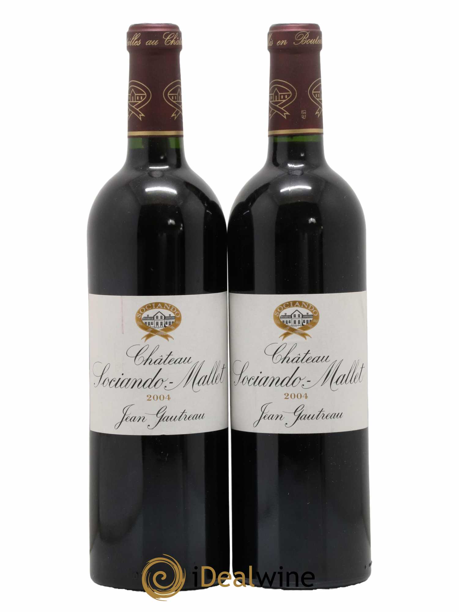 Château Sociando Mallet 2004 - Lot de 2 bouteilles - 0