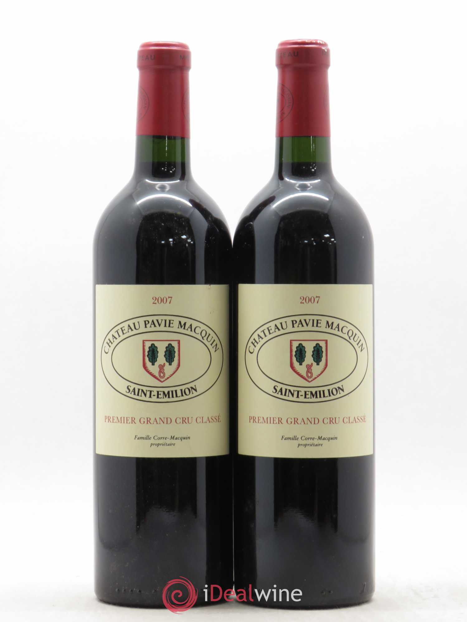 Château Pavie Macquin 1er Grand Cru Classé B 2007 - Lot de 2 bouteilles - 0