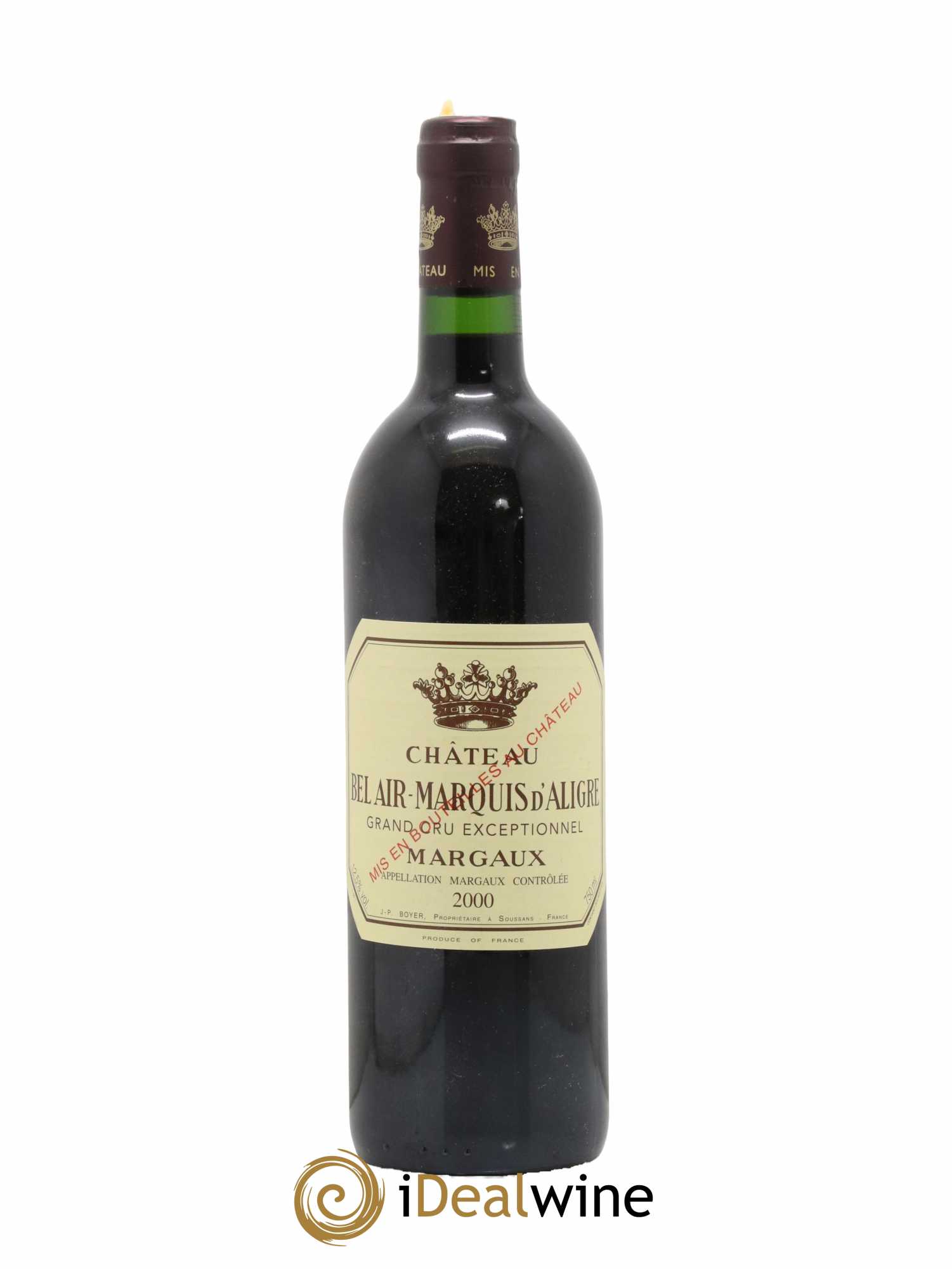 Château Bel Air Marquis d'Aligre 2000 - Lot de 1 bouteille - 0