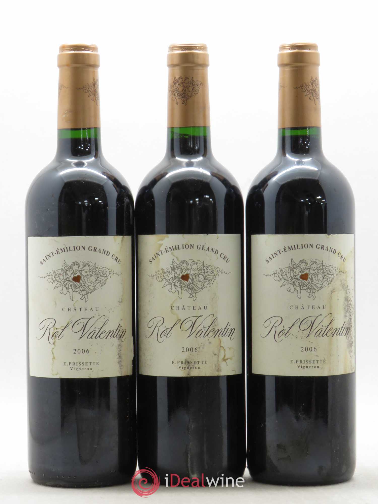Château Rol Valentin Grand Cru Classé 2006 - Lot de 3 bouteilles - 0