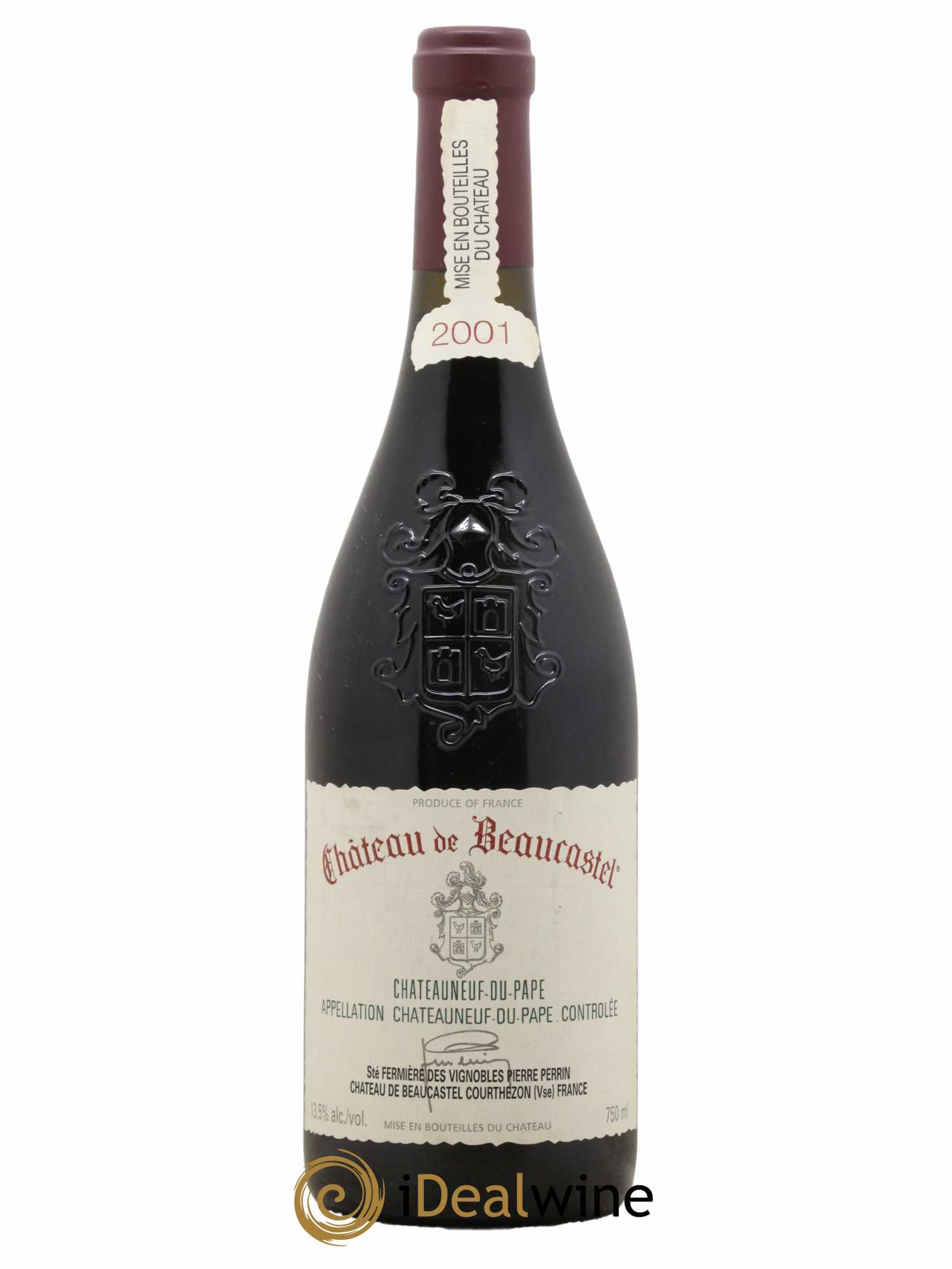 Châteauneuf-du-Pape Château de Beaucastel Famille Perrin 2001 - Lot de 1 bouteille - 0