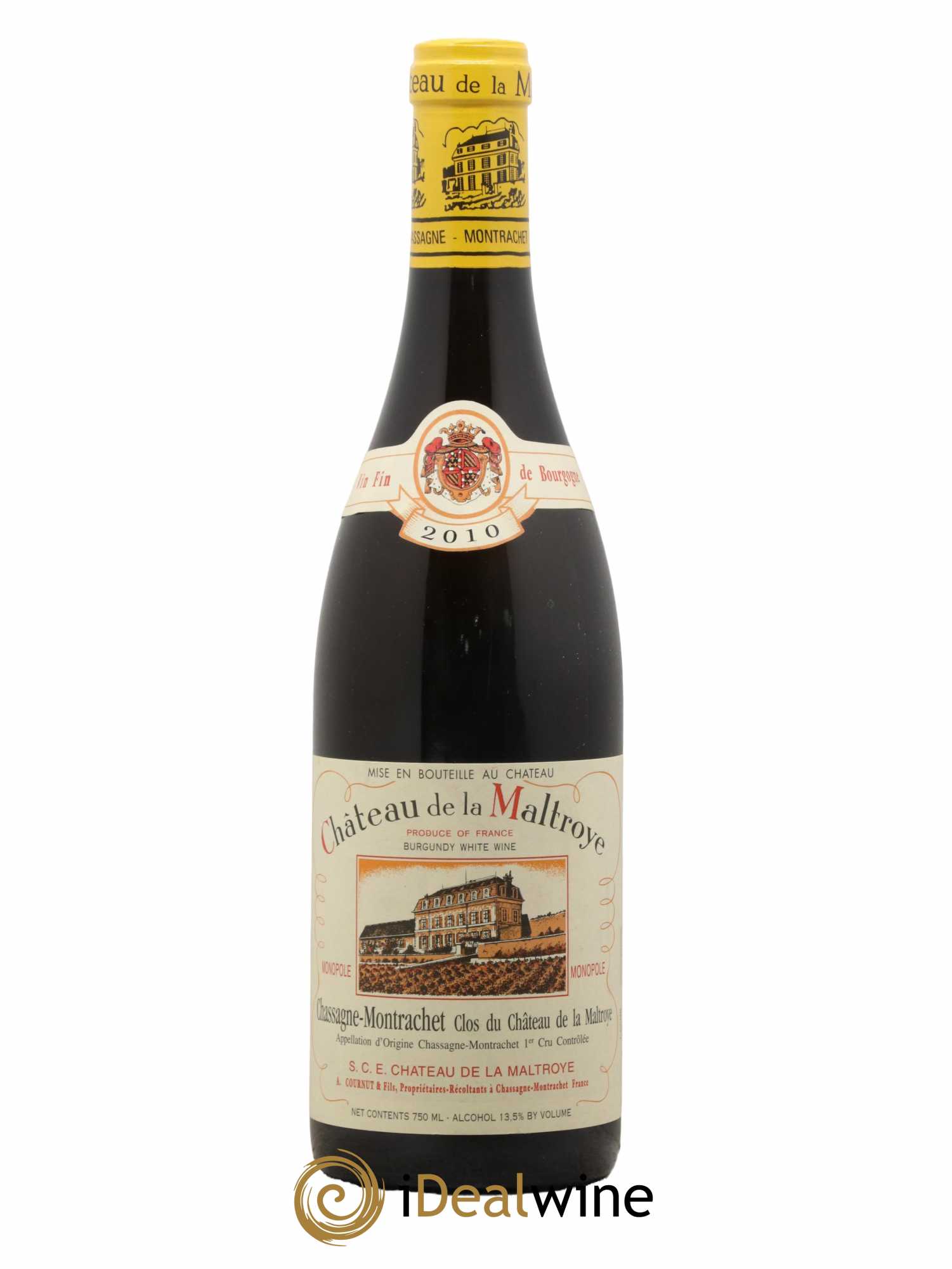 Chassagne-Montrachet 1er Cru Clos du Château de la Maltroye Monopole Château de la Maltroye 2010 - Lot de 1 bouteille - 0