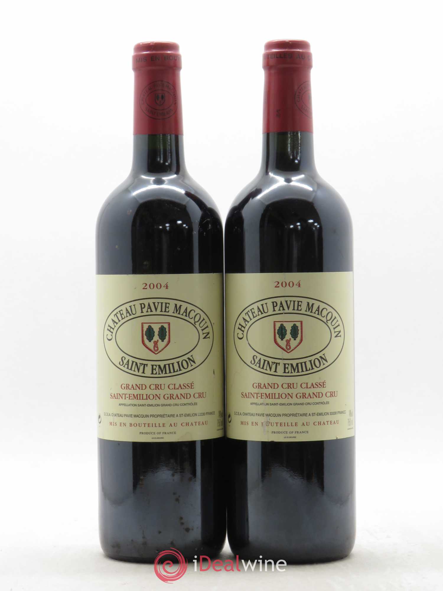 Château Pavie Macquin 1er Grand Cru Classé B 2004 - Lot de 2 bouteilles - 0