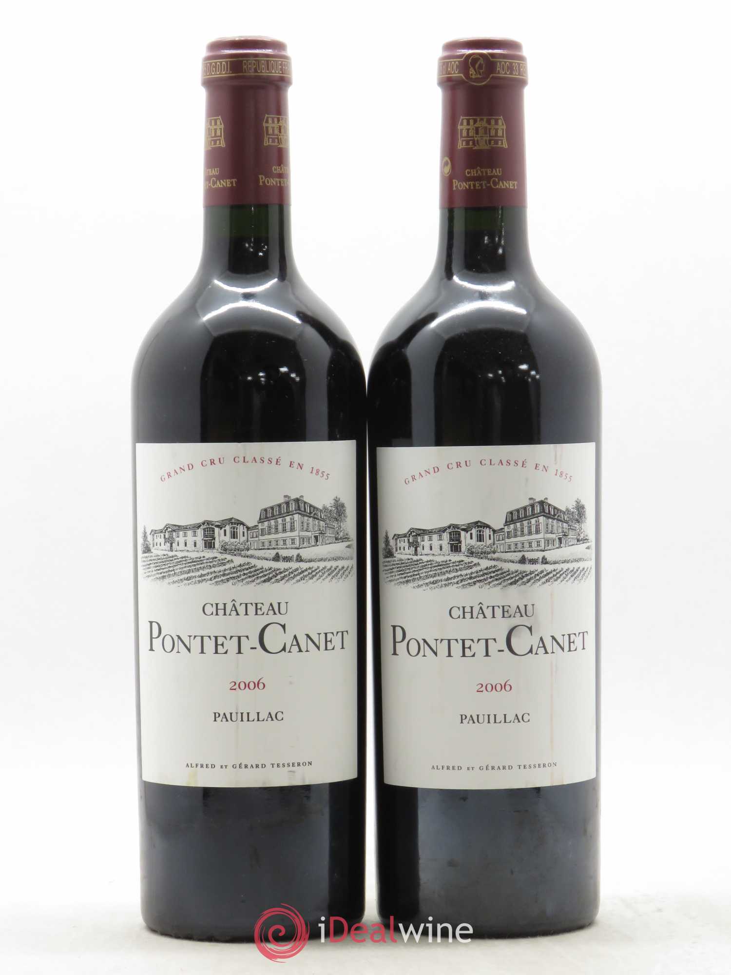 Château Pontet Canet 5ème Grand Cru Classé 2006 - Lot de 2 bouteilles - 0