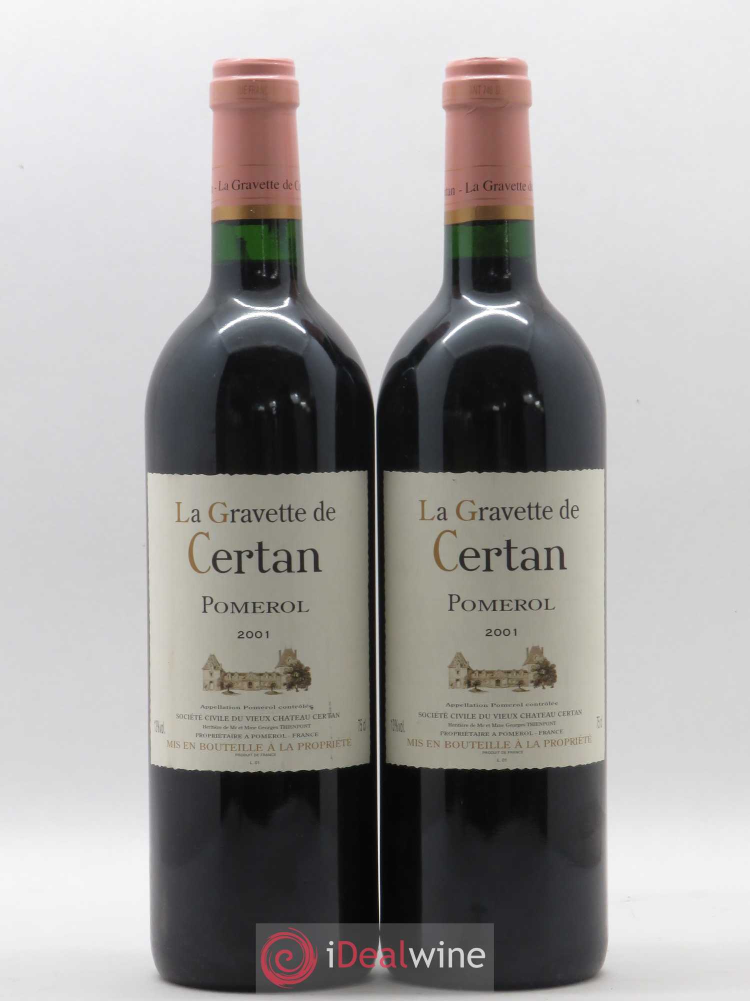 La Gravette de Certan 2001 - Lot de 2 bouteilles - 0