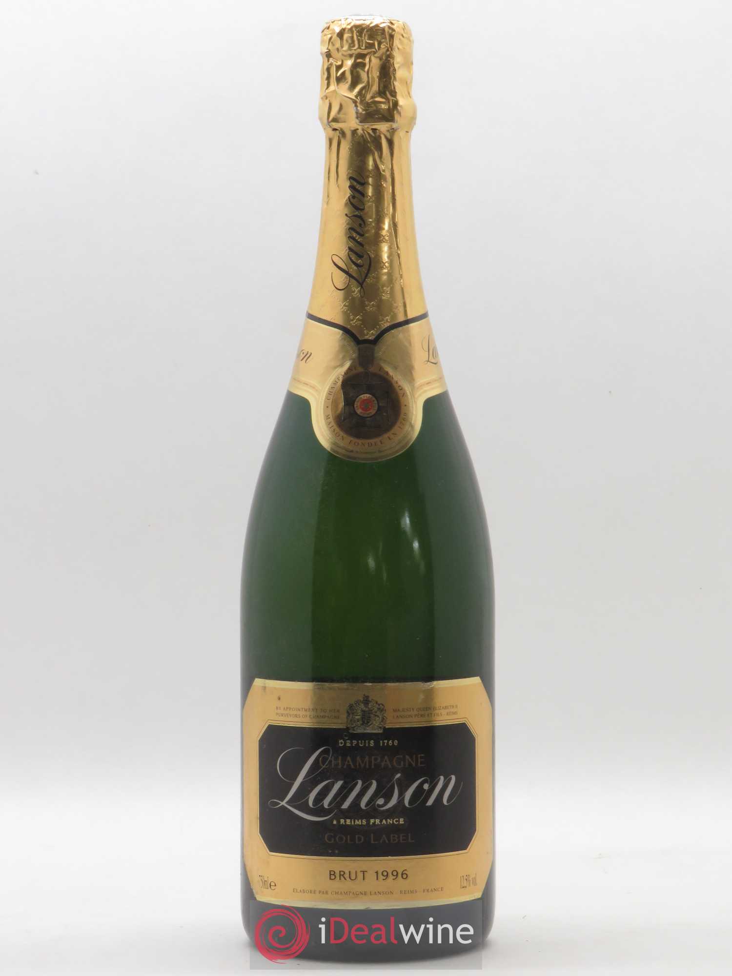 Champagne Lanson Gold Label Brut 1996 - Lot de 1 bouteille - 0