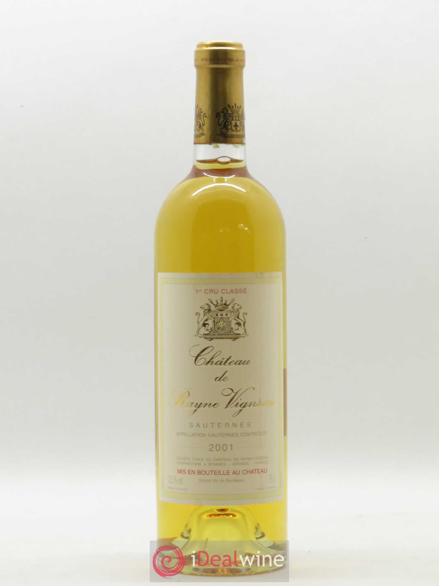 Château de Rayne Vigneau 1er Grand Cru Classé 2001 - Lotto di 1 bottiglia - 0