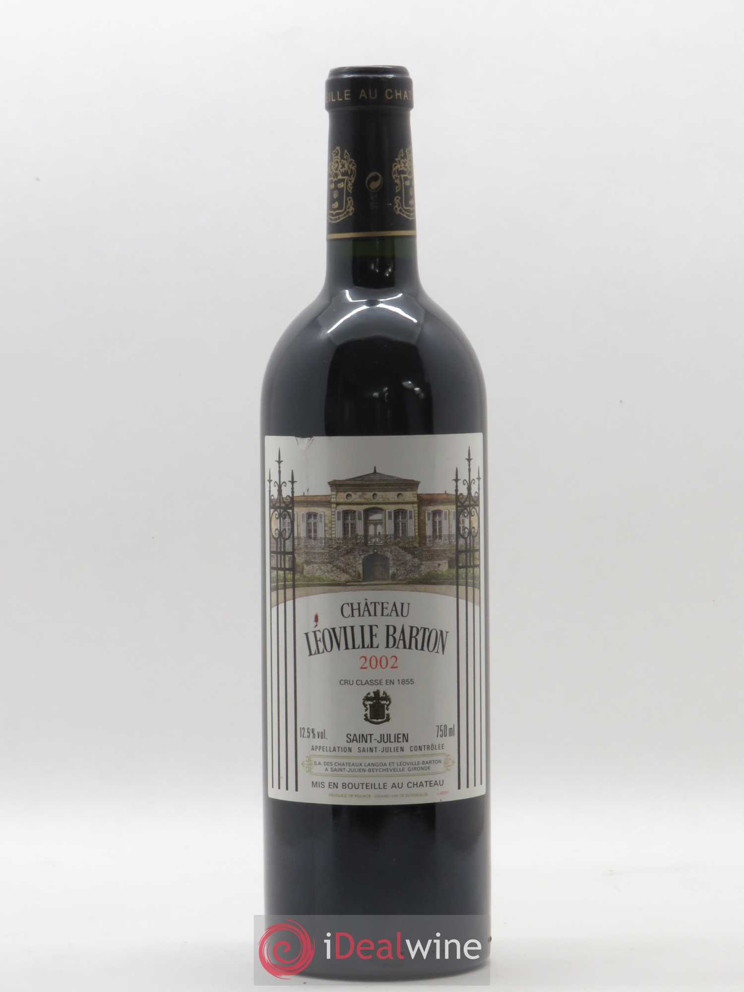 Château Léoville Barton 2ème Grand Cru Classé 2002 - Lot de 1 bouteille - 0