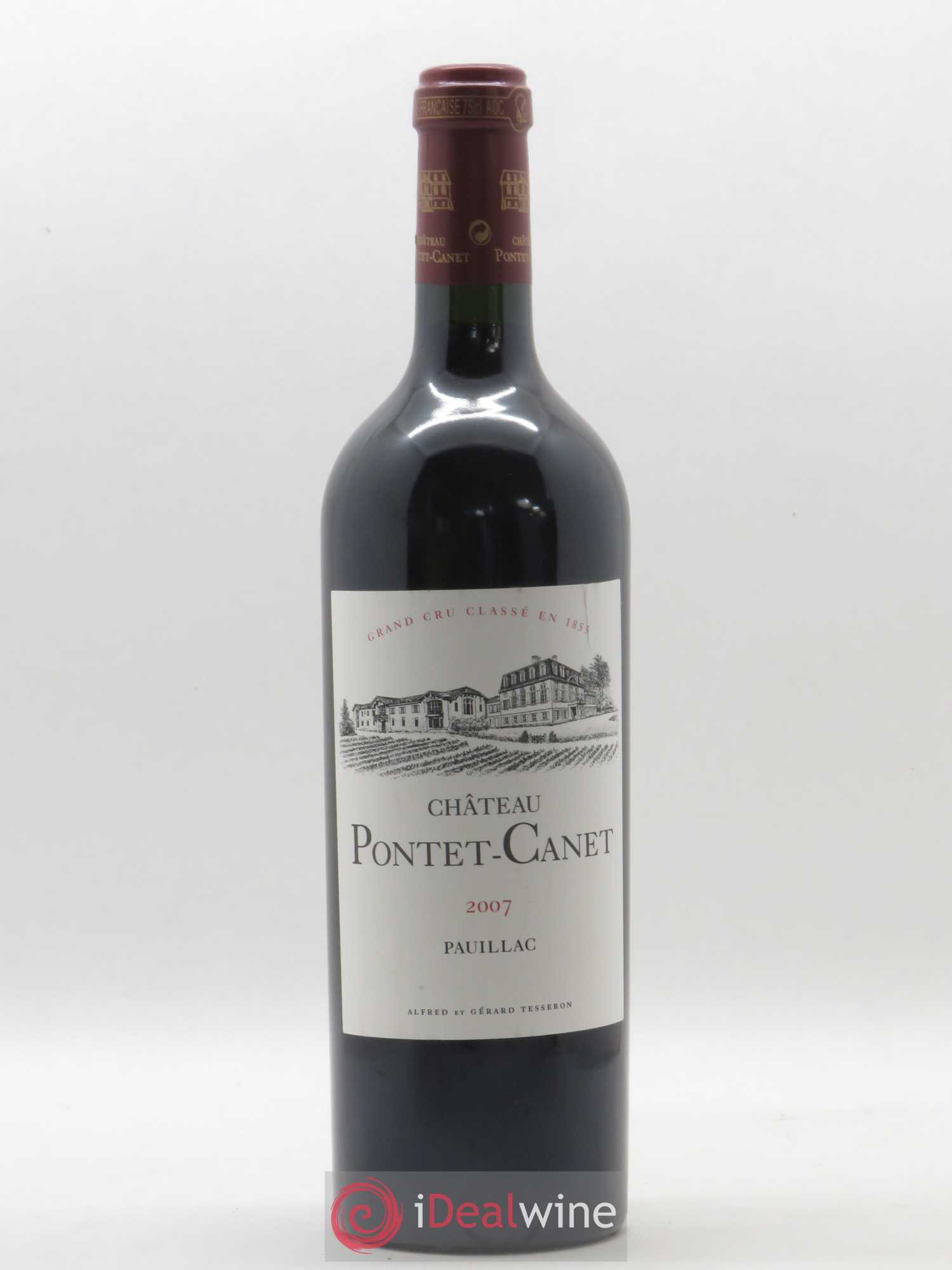 Château Pontet Canet 5ème Grand Cru Classé 2007 - Lot de 1 bouteille - 0