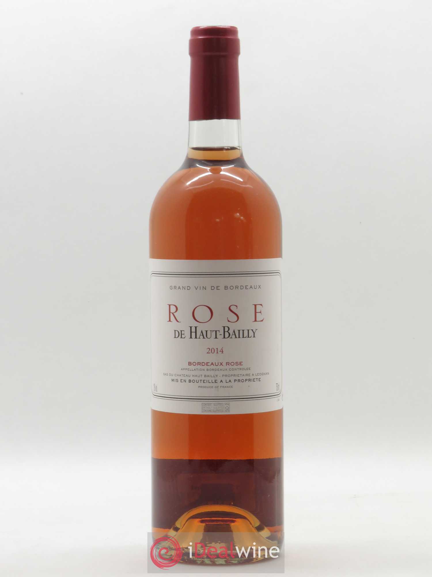 Bordeaux Rosé de Haut-Bailly (sans prix de réserve) 2014 - Posten von 1 Flasche - 0