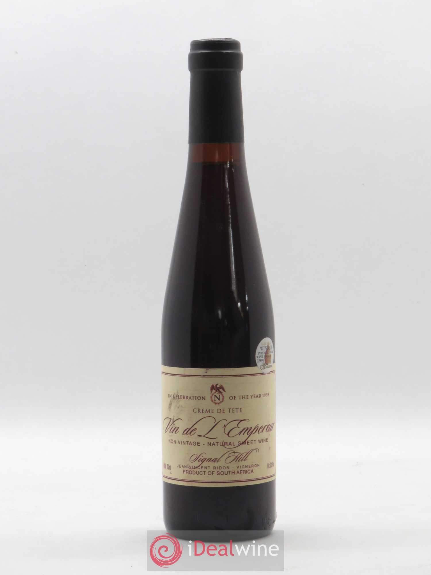Afrique du Sud Vin de l'Empereur Crème de Tête Signal Hill J.V. Ridon (sans prix de réserve) - Posten von 1 Demi-Flasche - 0