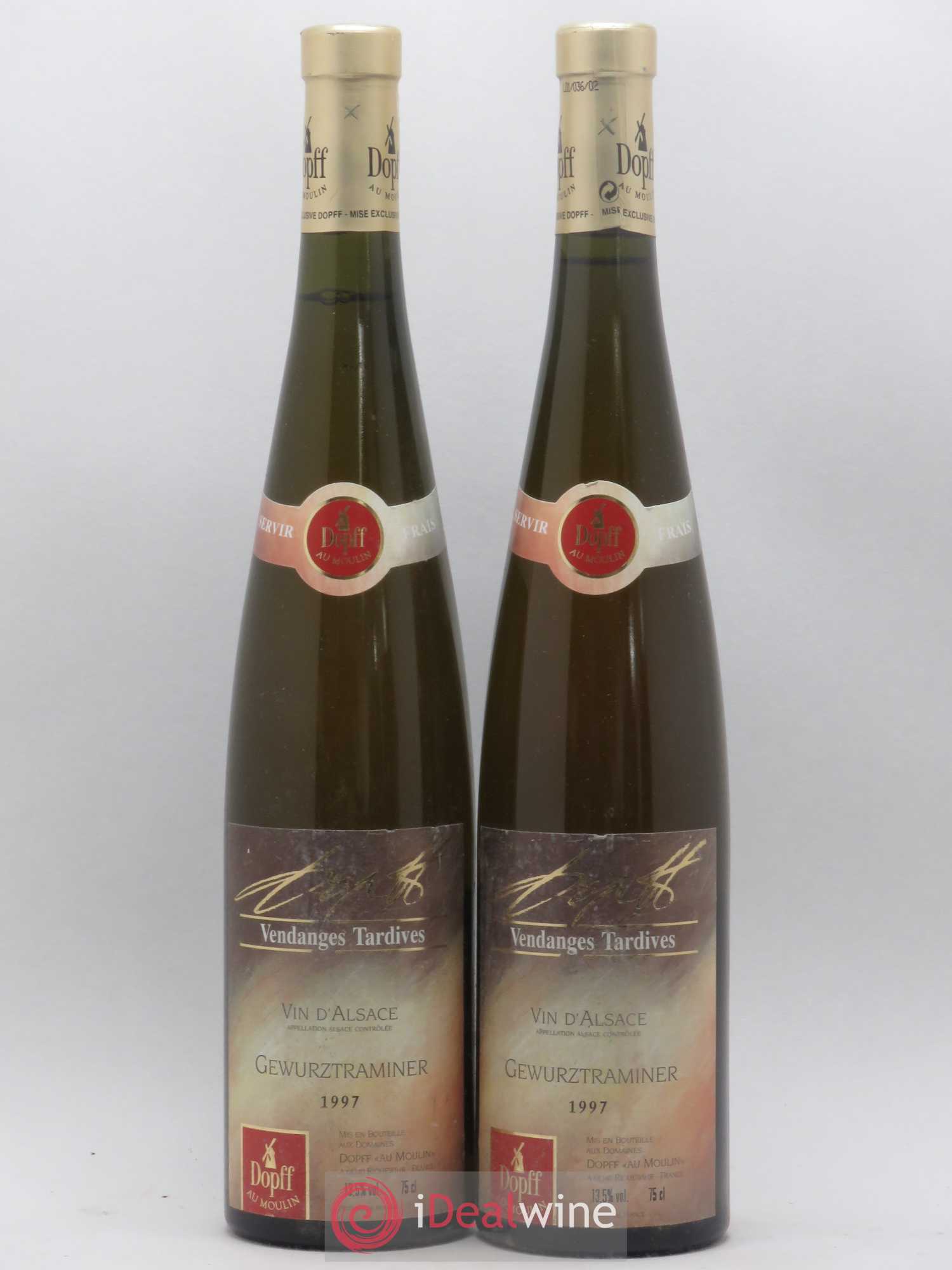Gewurztraminer Vendanges Tardives Dopff Au Moulin 1997 - Posten von 2 Flaschen - 0