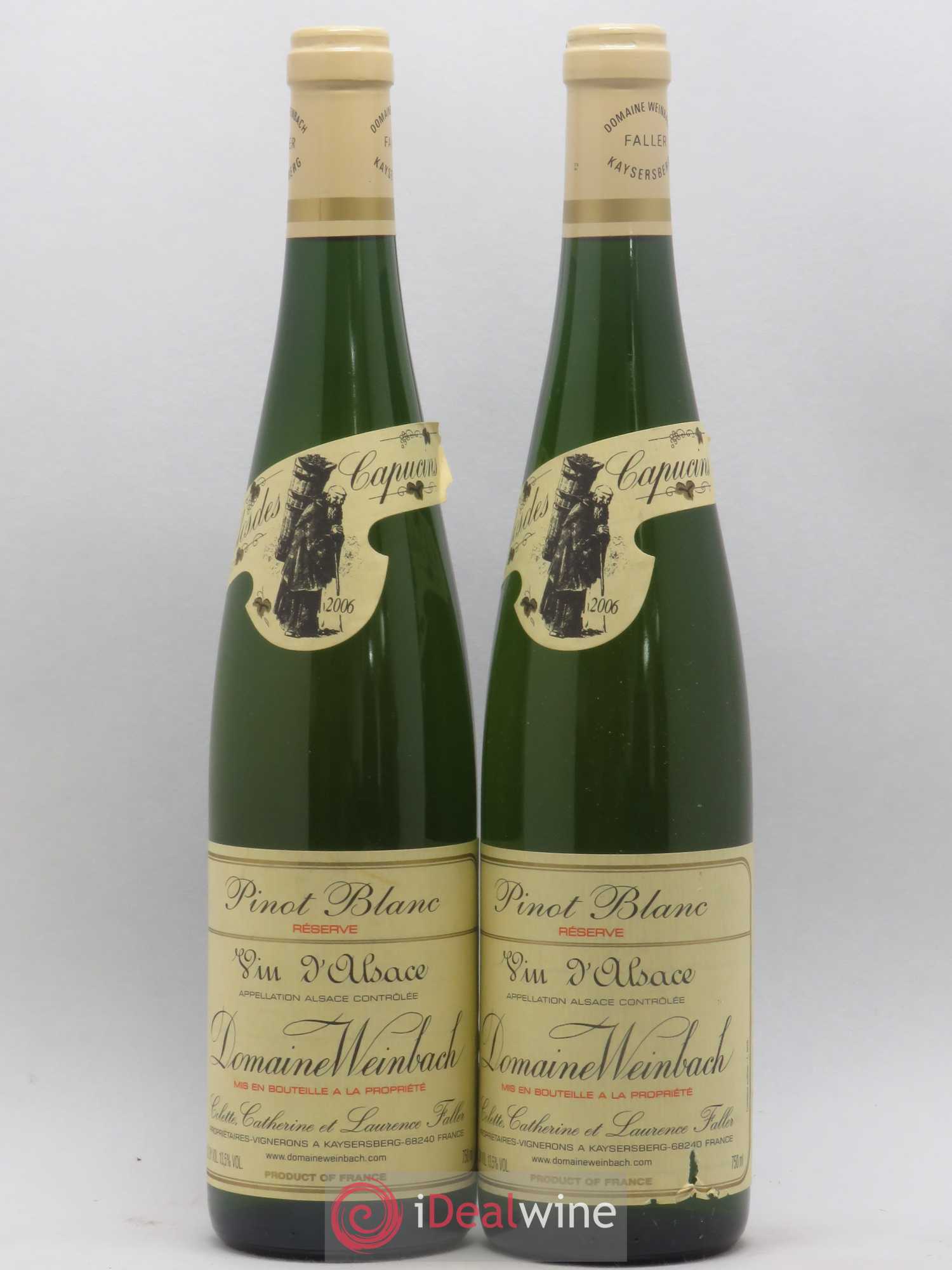 Alsace Pinot Blanc Weinbach (Domaine) Reserve Clos des Capucins 2006 - Posten von 2 Flaschen - 0