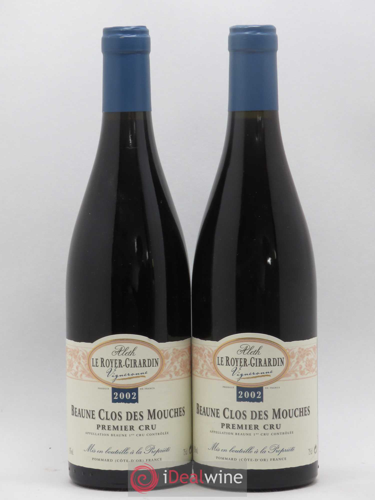 Beaune 1er Cru Clos des Mouches Aleth Le Royer Girardin 2002 - Posten von 2 Flaschen - 0