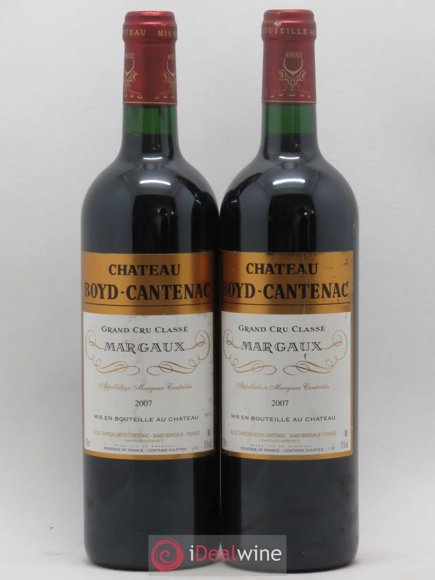 Château Boyd Cantenac 3ème Grand Cru Classé 2007 - Lot de 2 bouteilles - 0