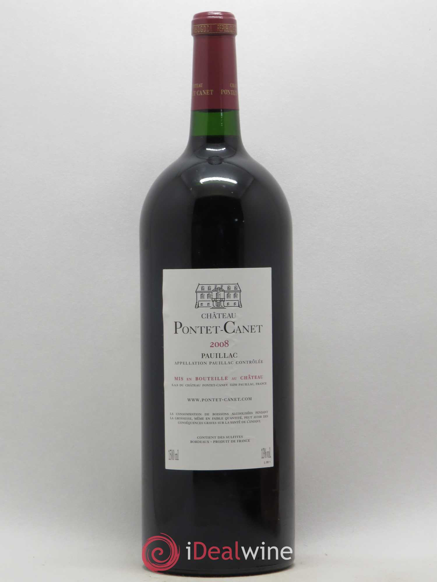 Château Pontet Canet 5ème Grand Cru Classé 2008 - Lot de 1 magnum - 1