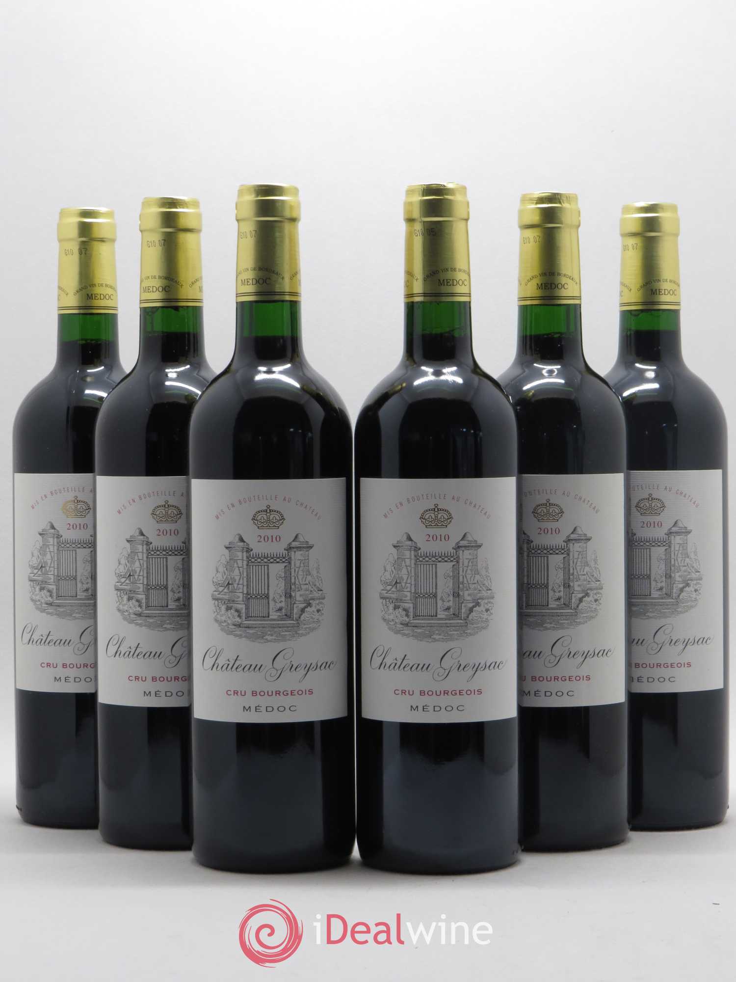 Château Greysac Cru Bourgeois 2010 - Lot de 6 bouteilles - 0