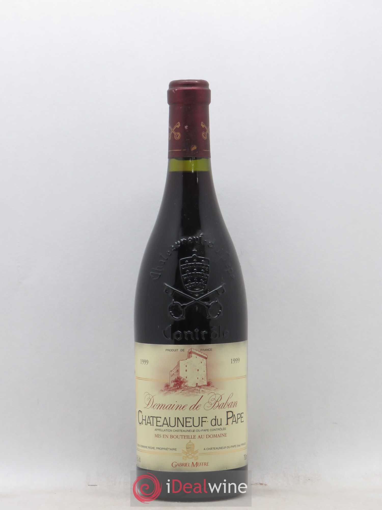 Châteauneuf-du-Pape Domaine Baban 1999 - Posten von 1 Flasche - 0