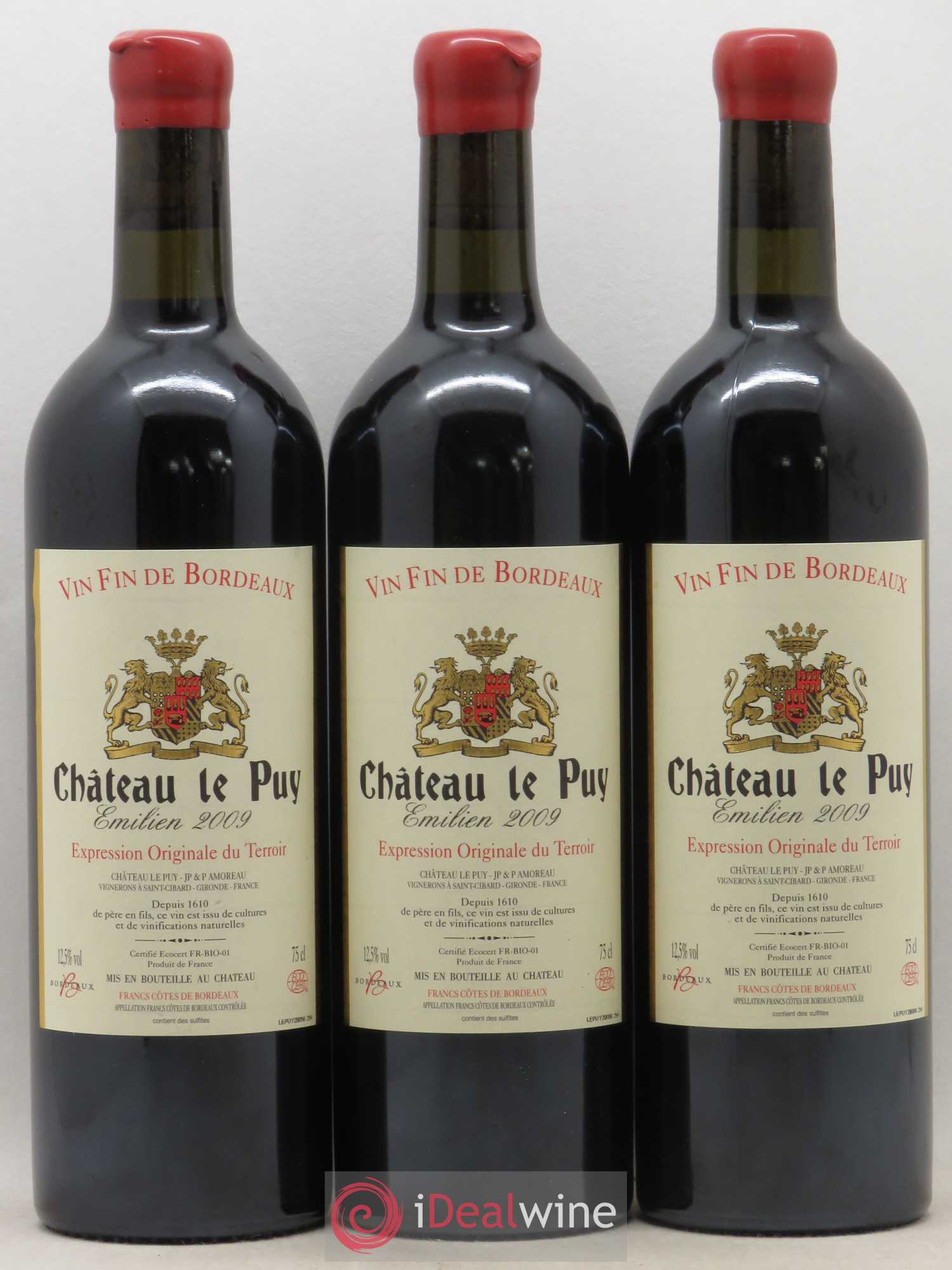 Le Puy - Cuvée Emilien 2009 - Lot de 3 bouteilles - 0