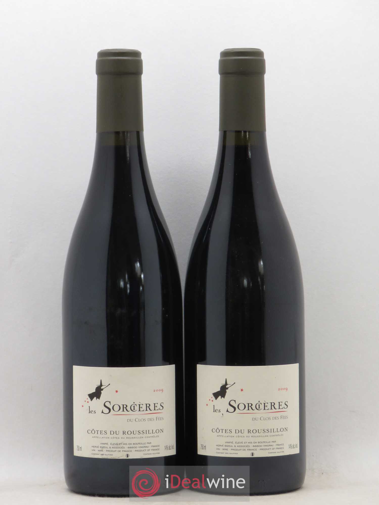 Côtes du Roussillon Clos des Fées Les Sorcières Hervé Bizeul 2009 - Lot de 2 bouteilles - 0