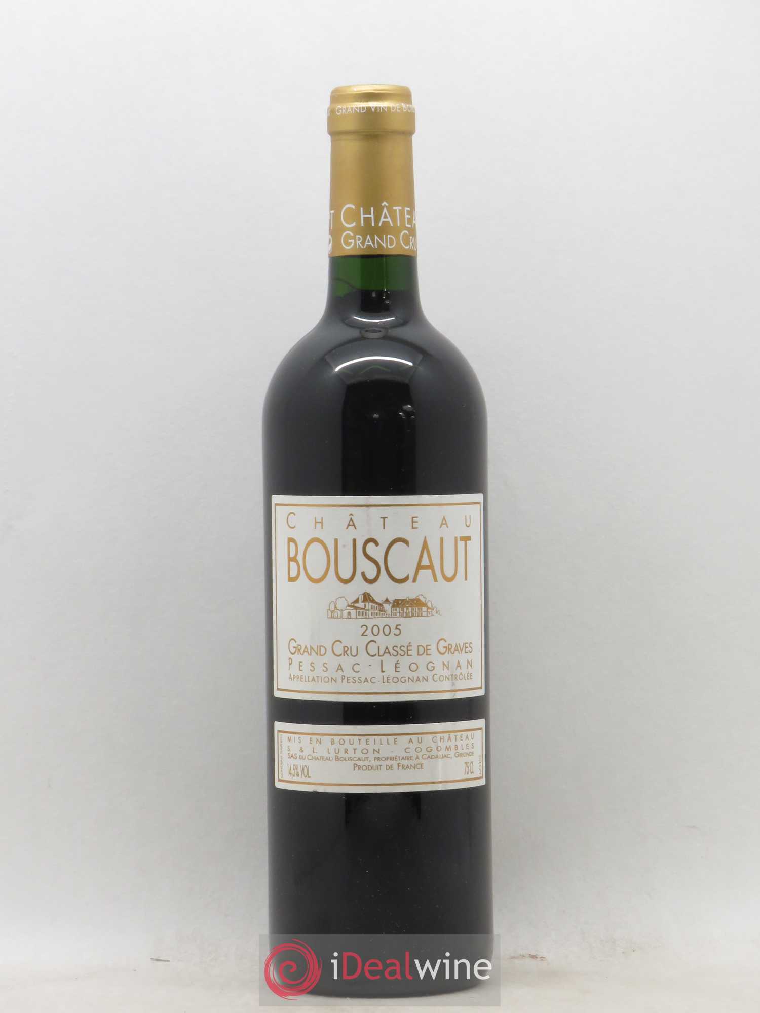 Château Bouscaut Cru Classé de Graves 2005 - Lot de 1 bouteille - 0