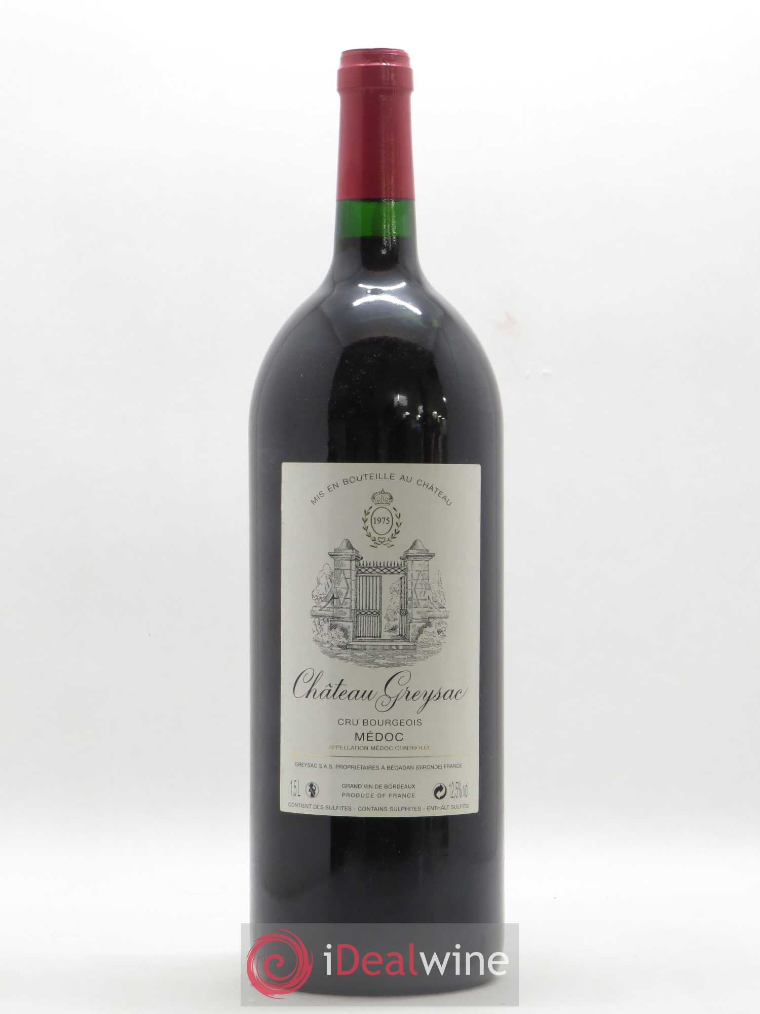 Château Greysac Cru Bourgeois 1975 - Lot de 1 magnum - 0