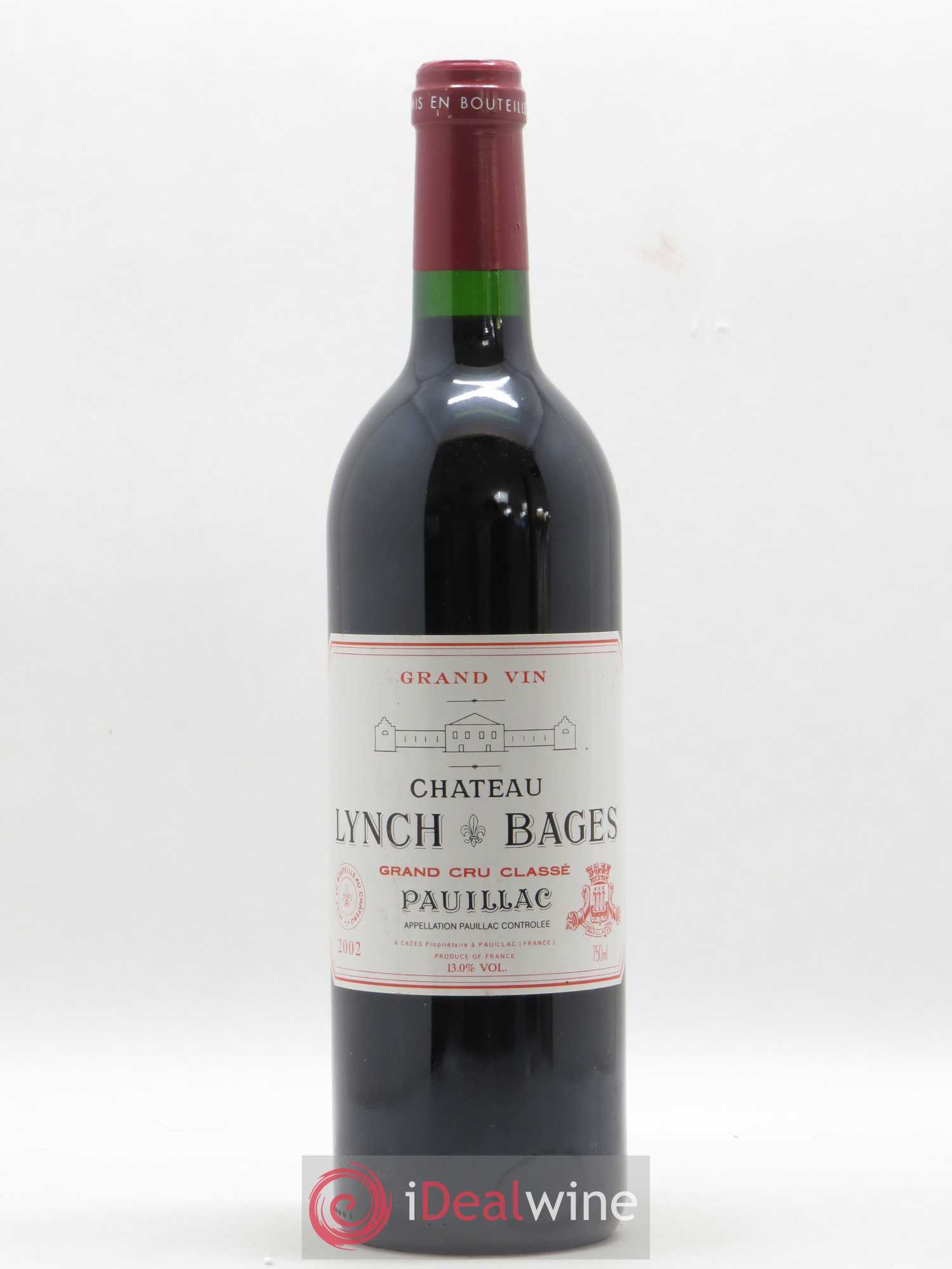 Château Lynch Bages 5ème Grand Cru Classé 2002 - Lot de 1 bouteille - 0