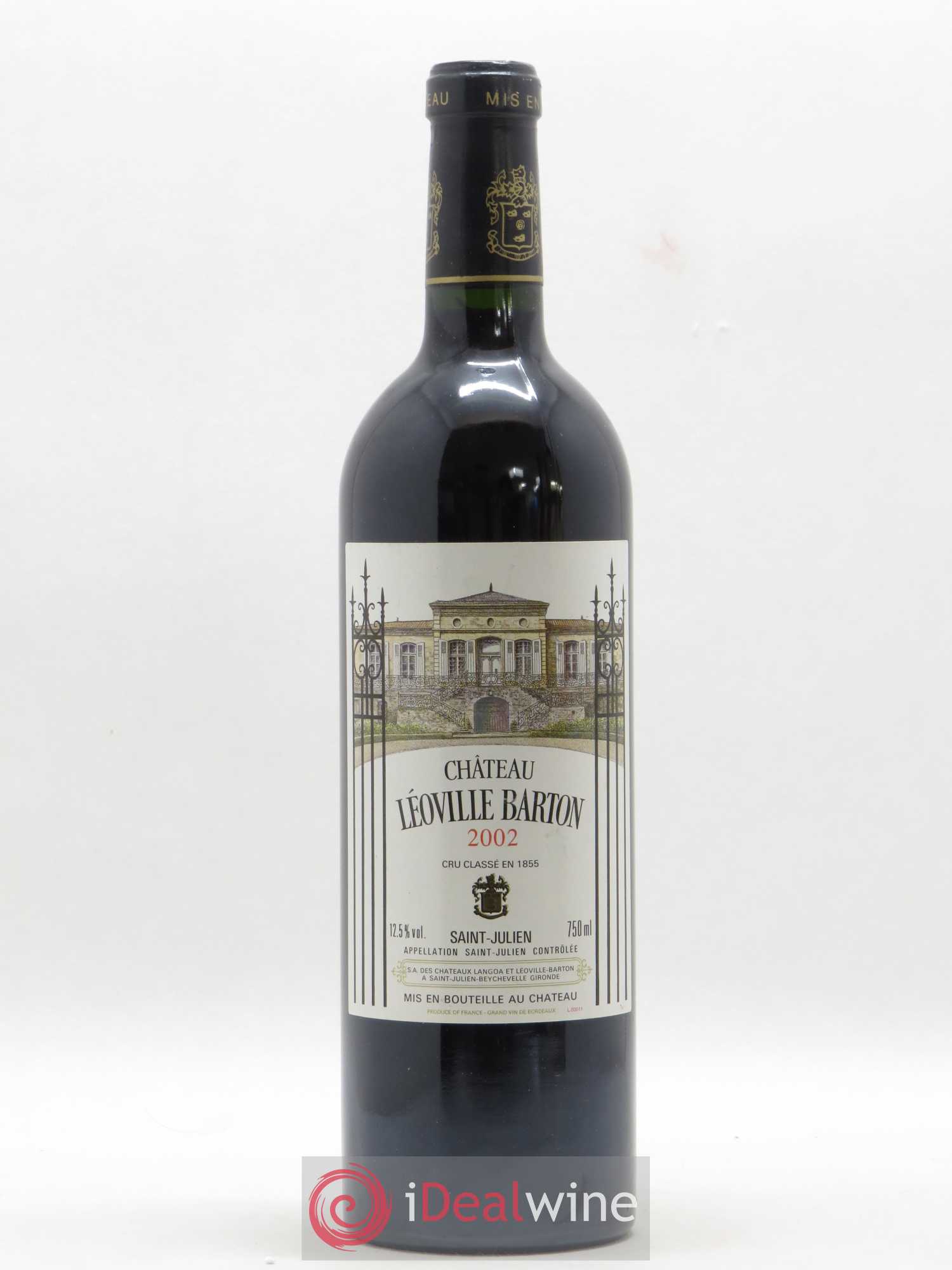 Château Léoville Barton 2ème Grand Cru Classé 2002 - Lot de 1 bouteille - 0