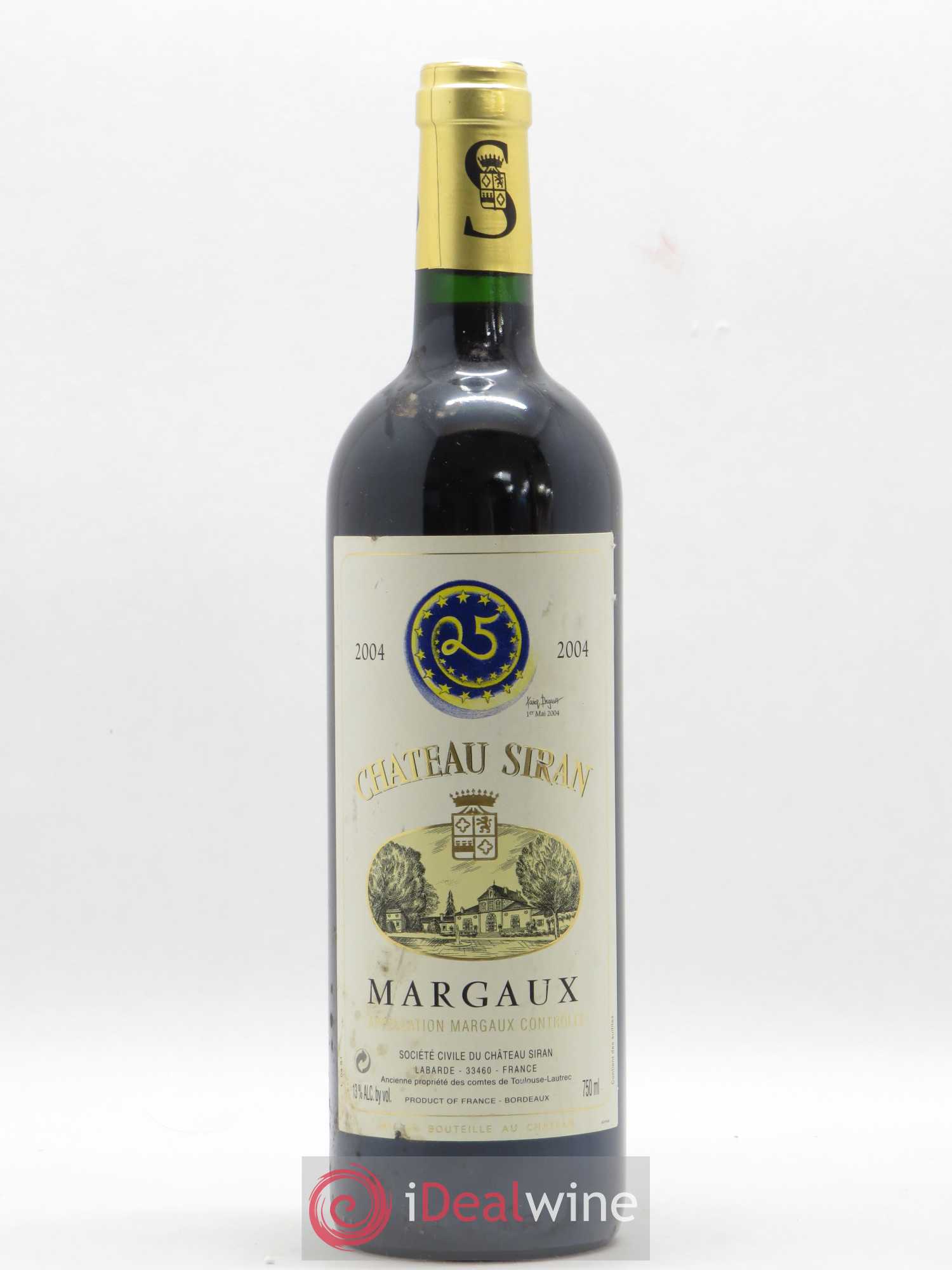 Château Siran 2004 - Lot de 1 bouteille - 0