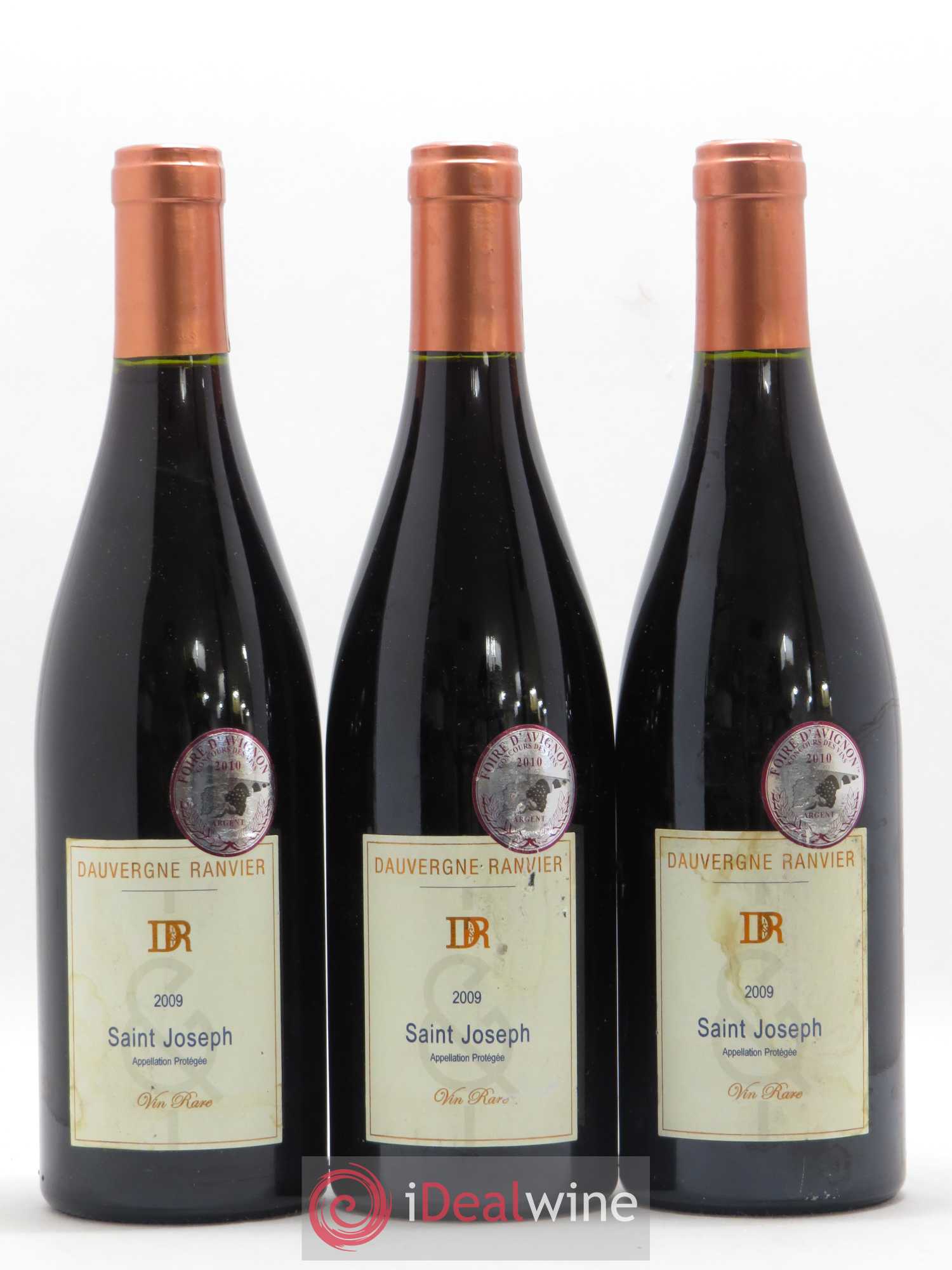Saint-Joseph Dauvergne Ranvier 2009 - Lot de 3 bouteilles - 0