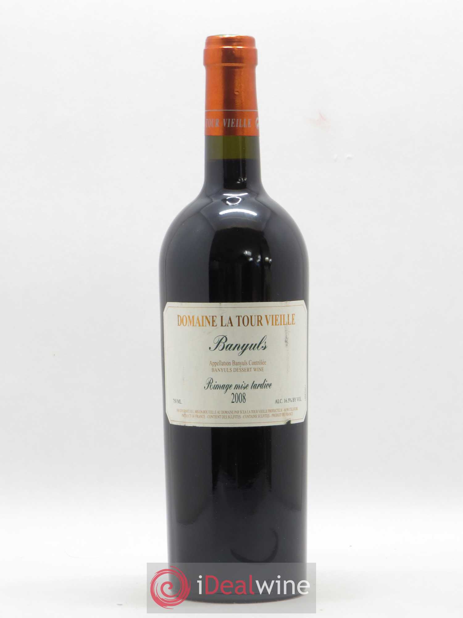 Banyuls Rimage mise tardive Domaine de la Tour vieille 2008 - Posten von 1 Flasche - 0